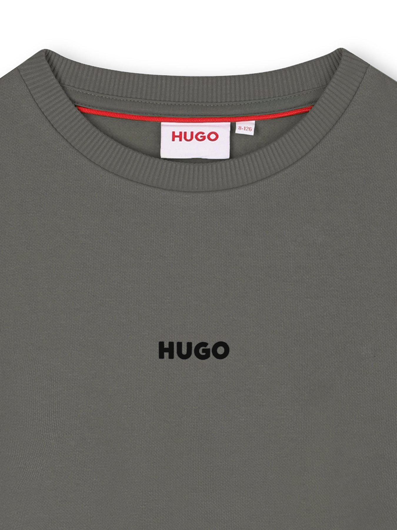 Image 3 of 3 of HUGO Boys Small Logo Sweatshirt - Khaki