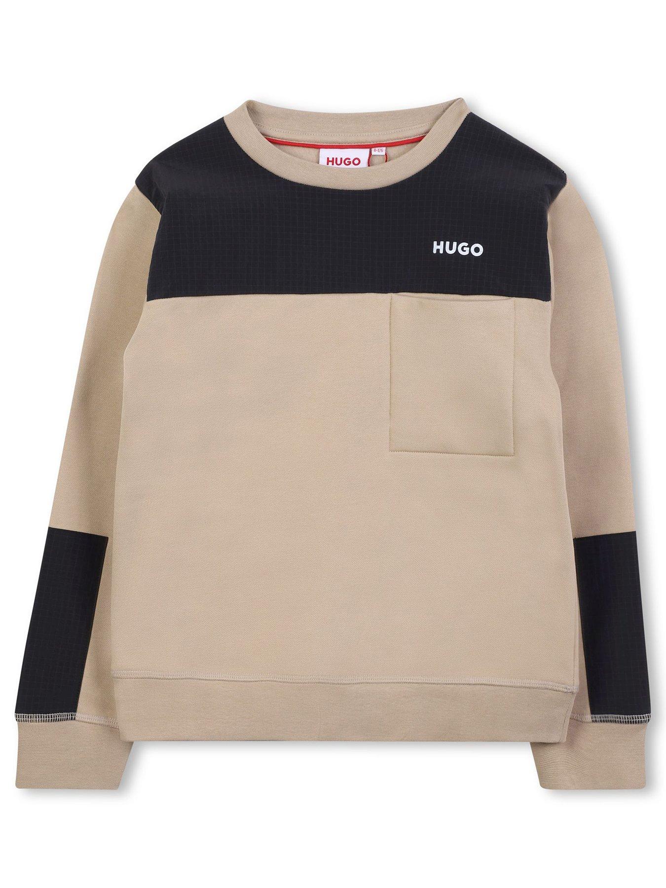 hugo-boys-colour-block-sweatshirt-blackbeige