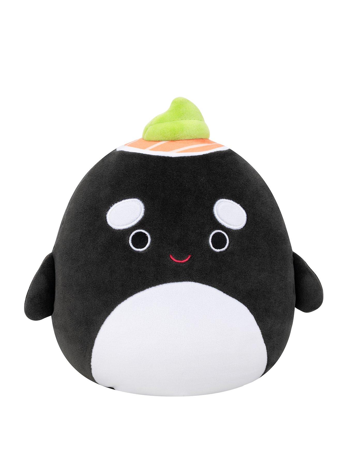 Squishmallows Kai the Black Sushi Orca Whale 7.5" Plush