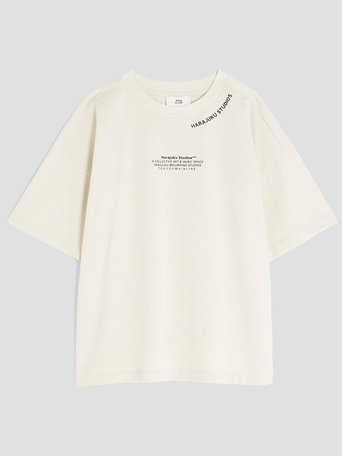 undefined Older Boys Harajuku Studios T-Shirt - Beige