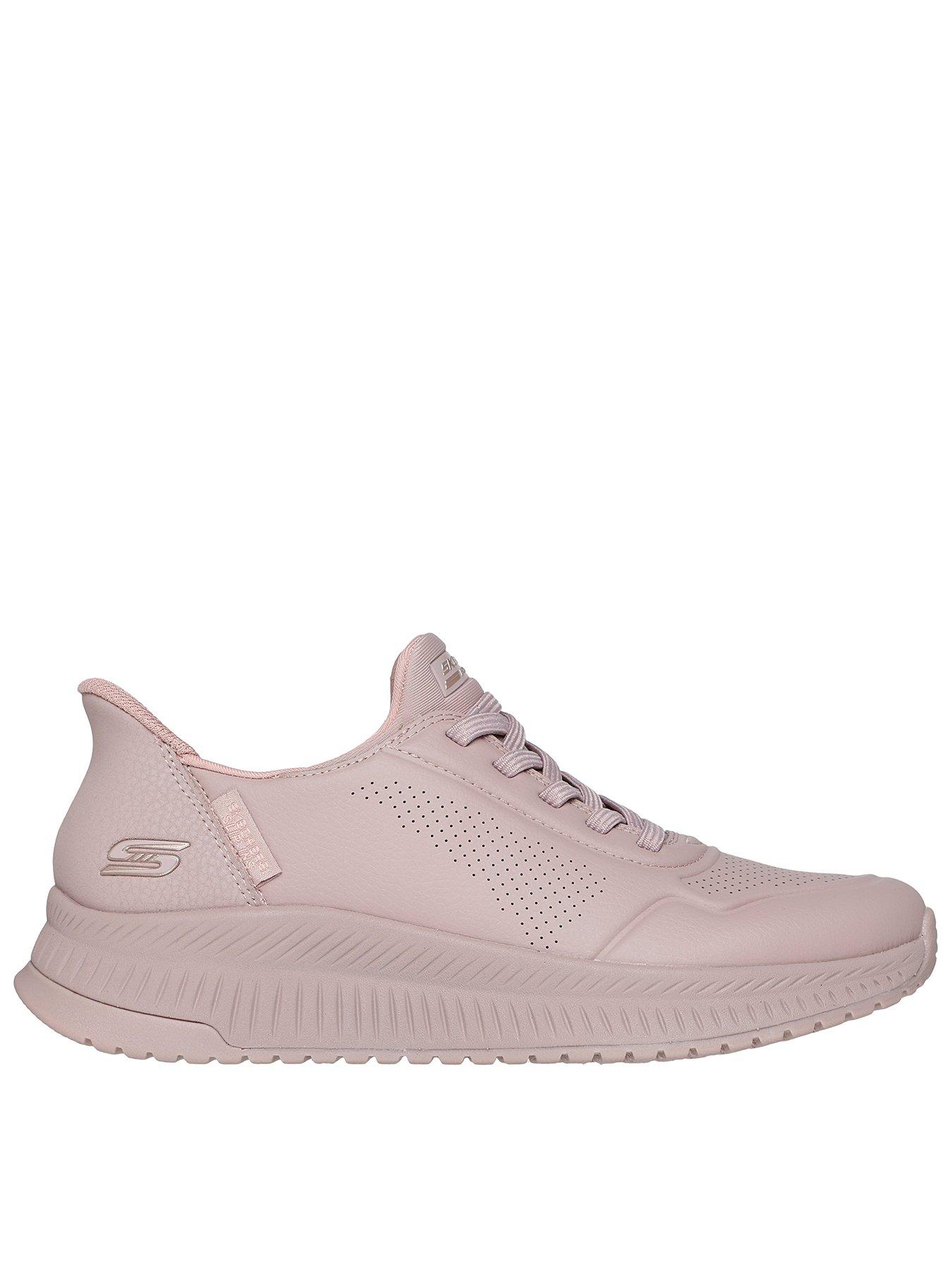 Skechers Bobs Squad 4 Key Look Slip-Ins Trainer - Pink