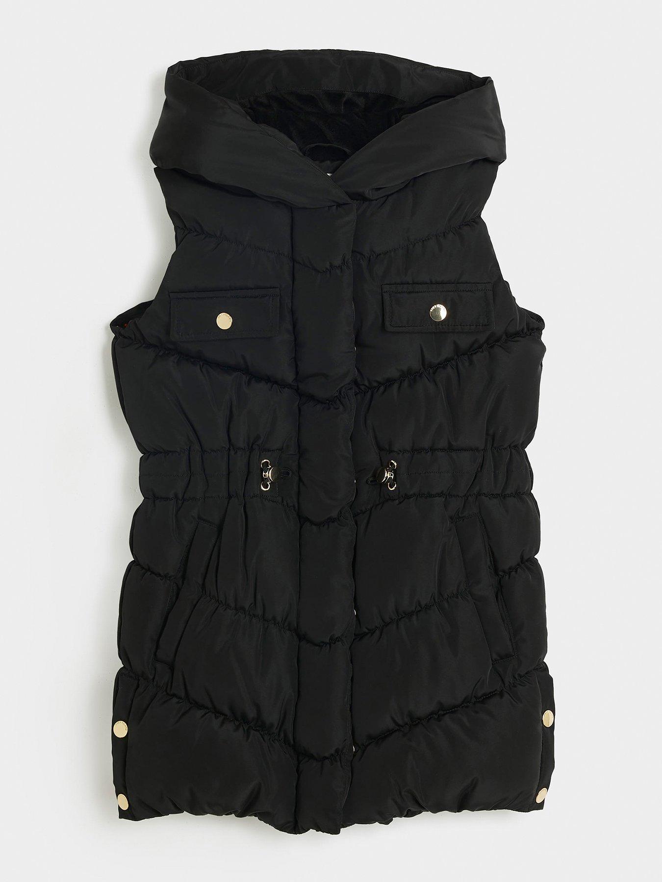 River Island Older Girls Padded Gilet Black Very