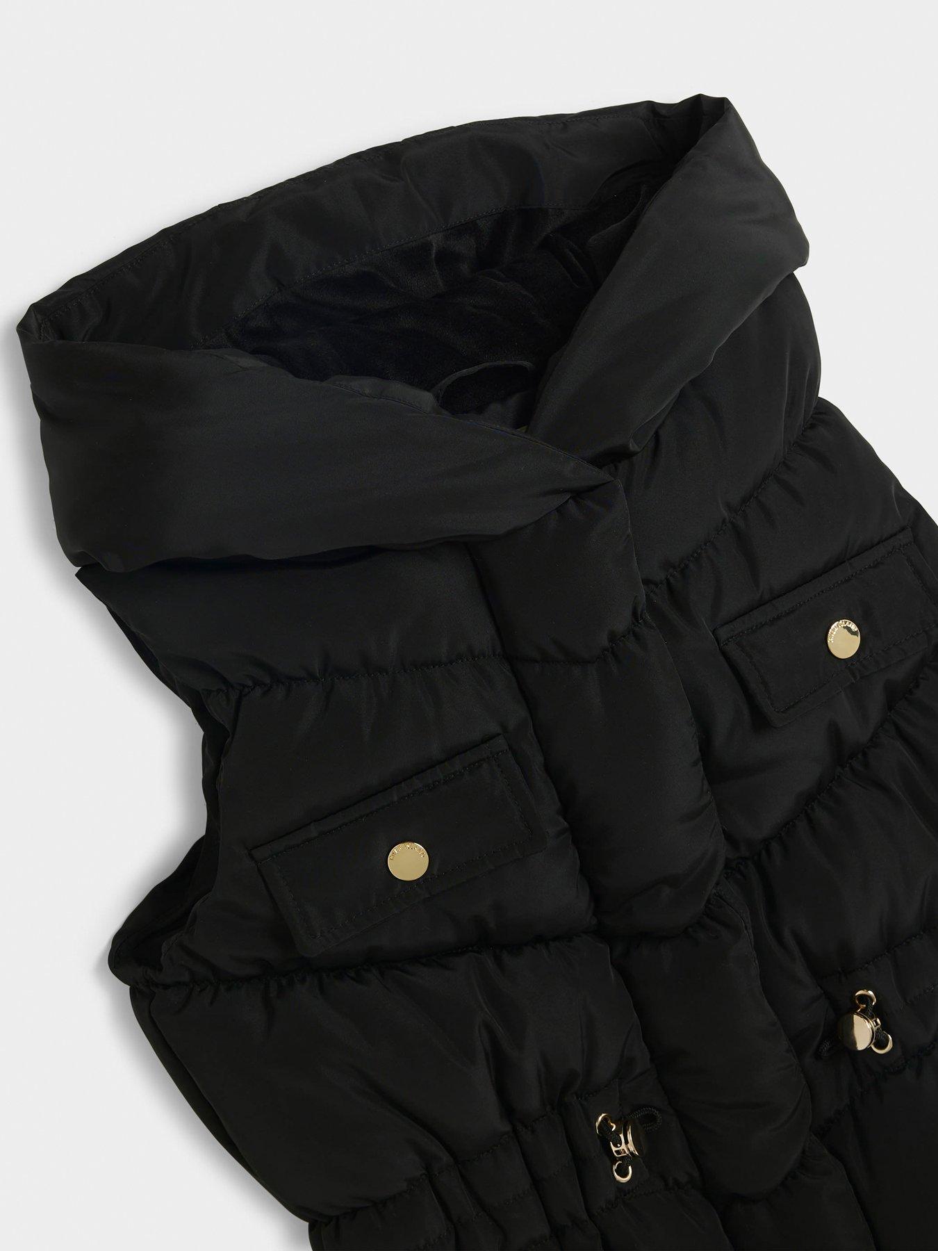 River Island Older Girls Padded Gilet Black Very