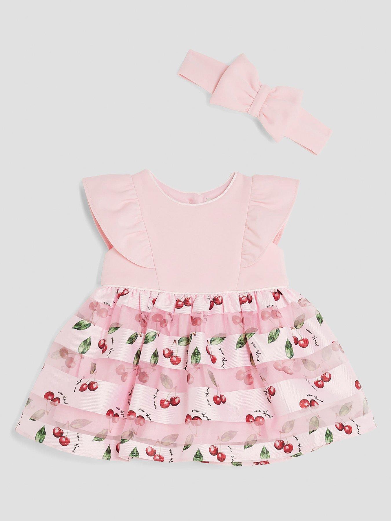 undefined Girls Cherry Occasion Dress - Pink