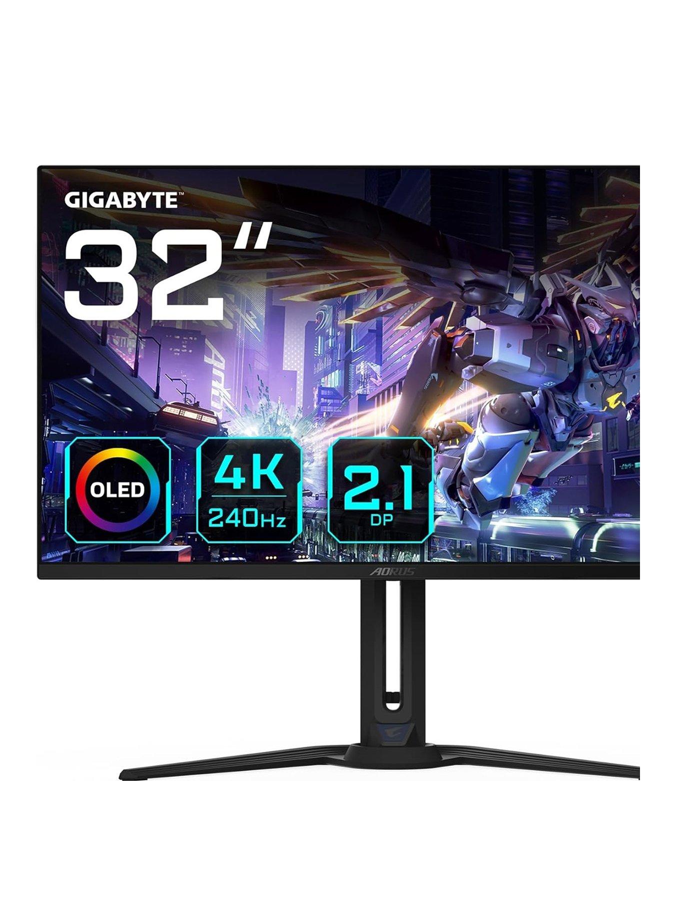 GIGABYTE AORUS FO32U2P OLED Gaming Monitor - 31.5in 4K UHD, 240Hz - with Built-in Speakers