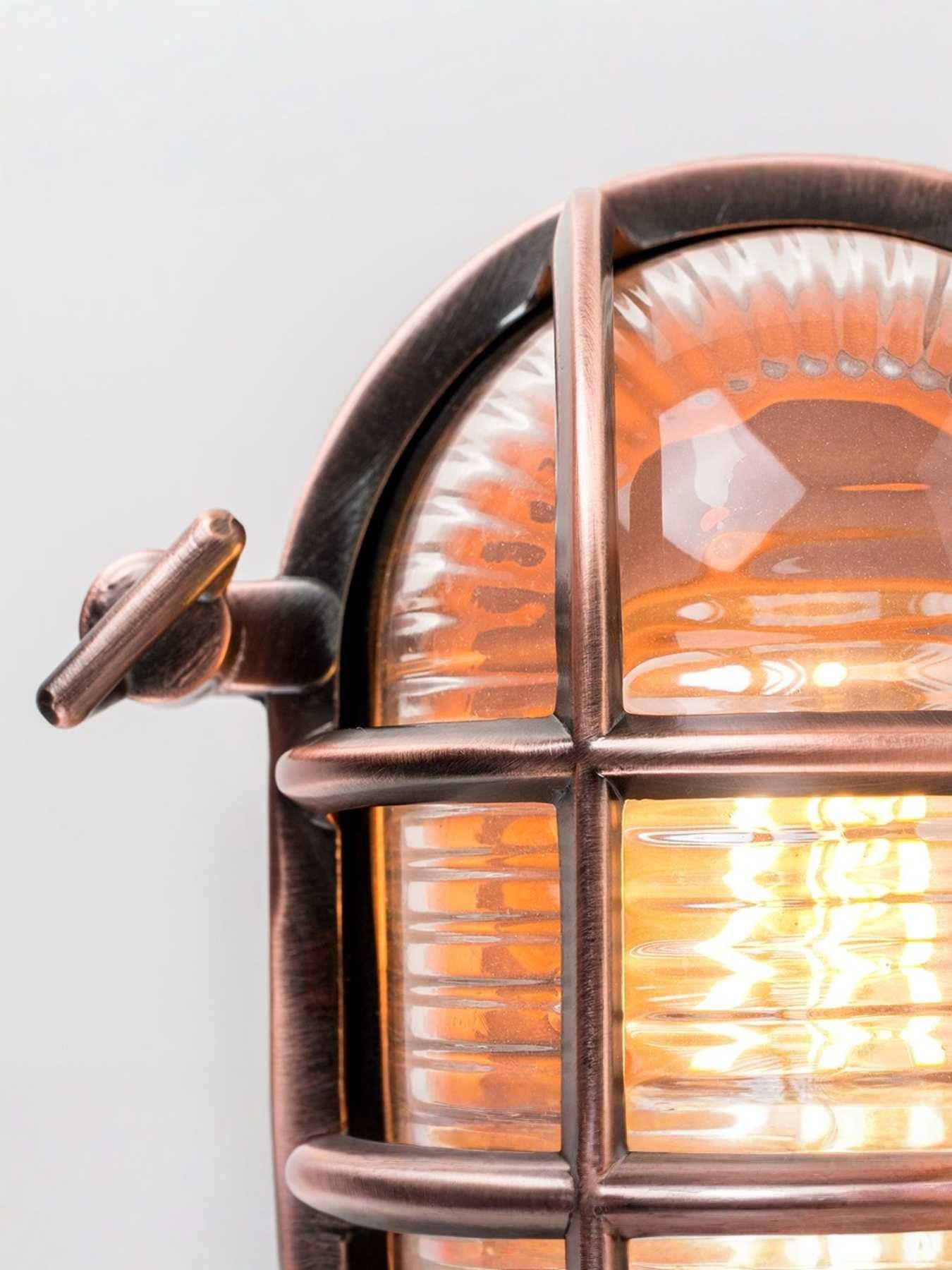 Image 5 of 5 of ValueLights Bow IP64 Oval Copper Nautical Bulkhead
