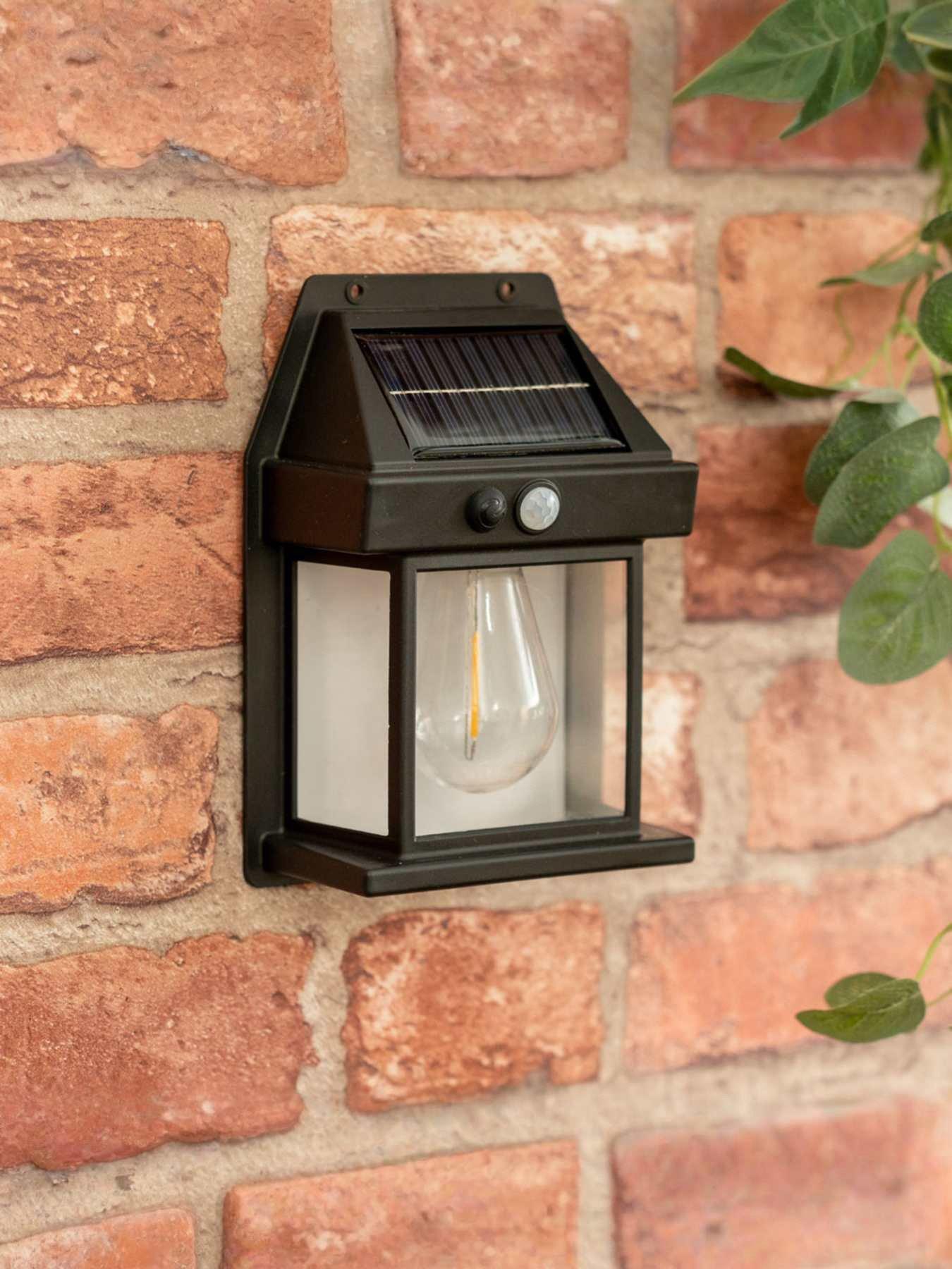 Image 5 of 5 of ValueLights PIR Motion Sensor Solar Wall and Fence Lights - Set of 4