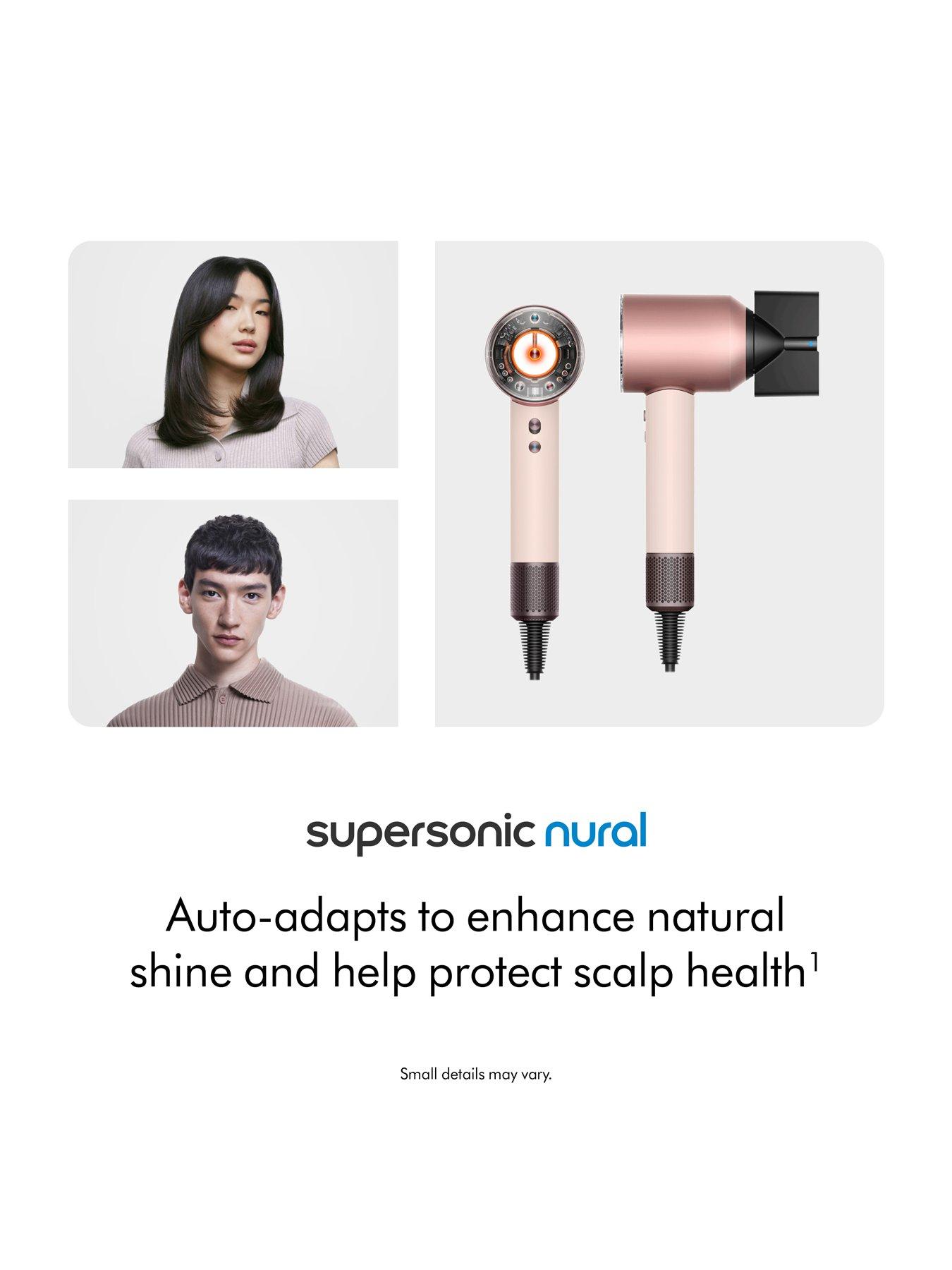 Image 2 of 7 of Dyson Supersonic Nural Hair Dryer for Straight and Wavy Hair in Ceramic Pink &amp; Rose Gold