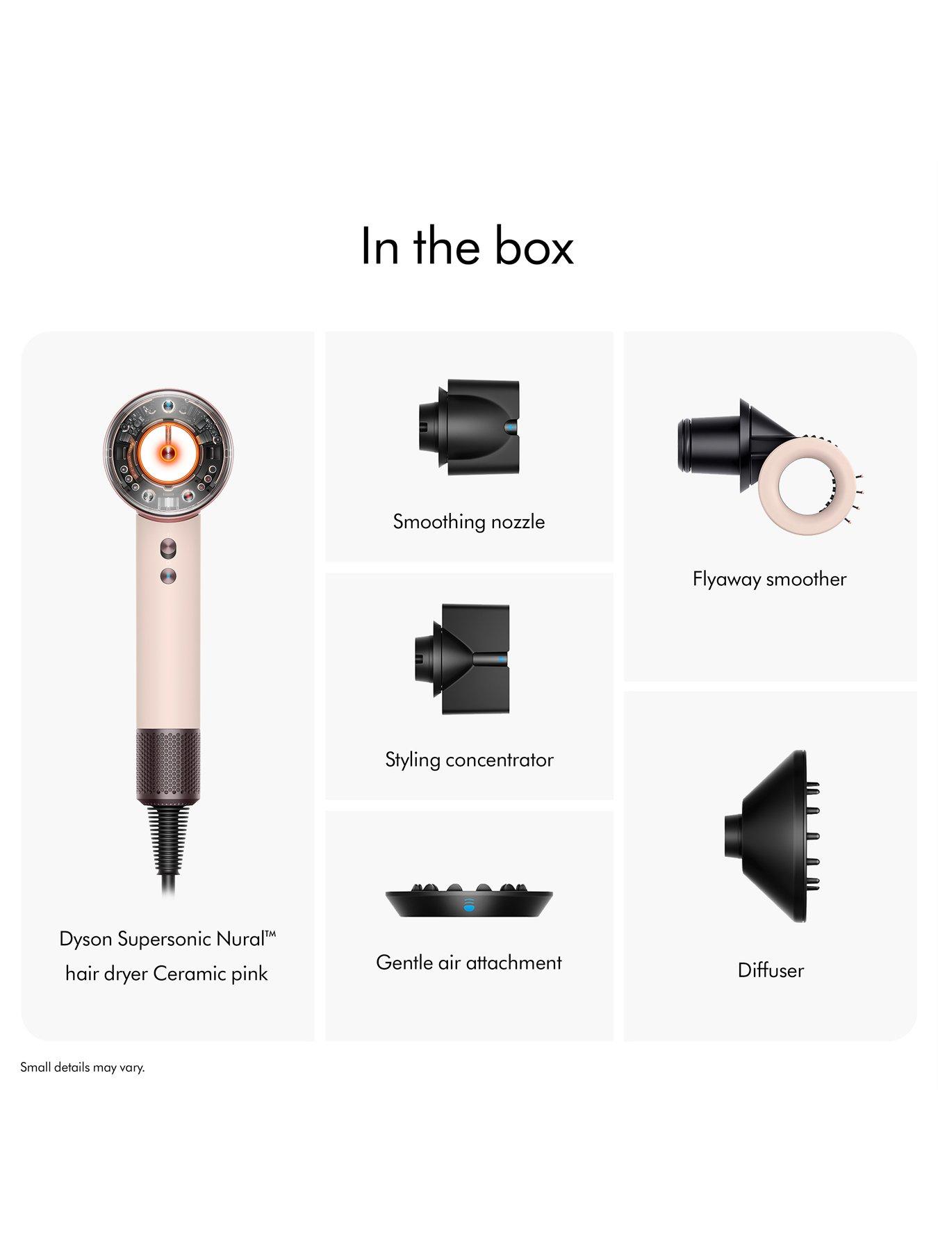 Image 7 of 7 of Dyson Supersonic Nural Hair Dryer for Straight and Wavy Hair in Ceramic Pink &amp; Rose Gold