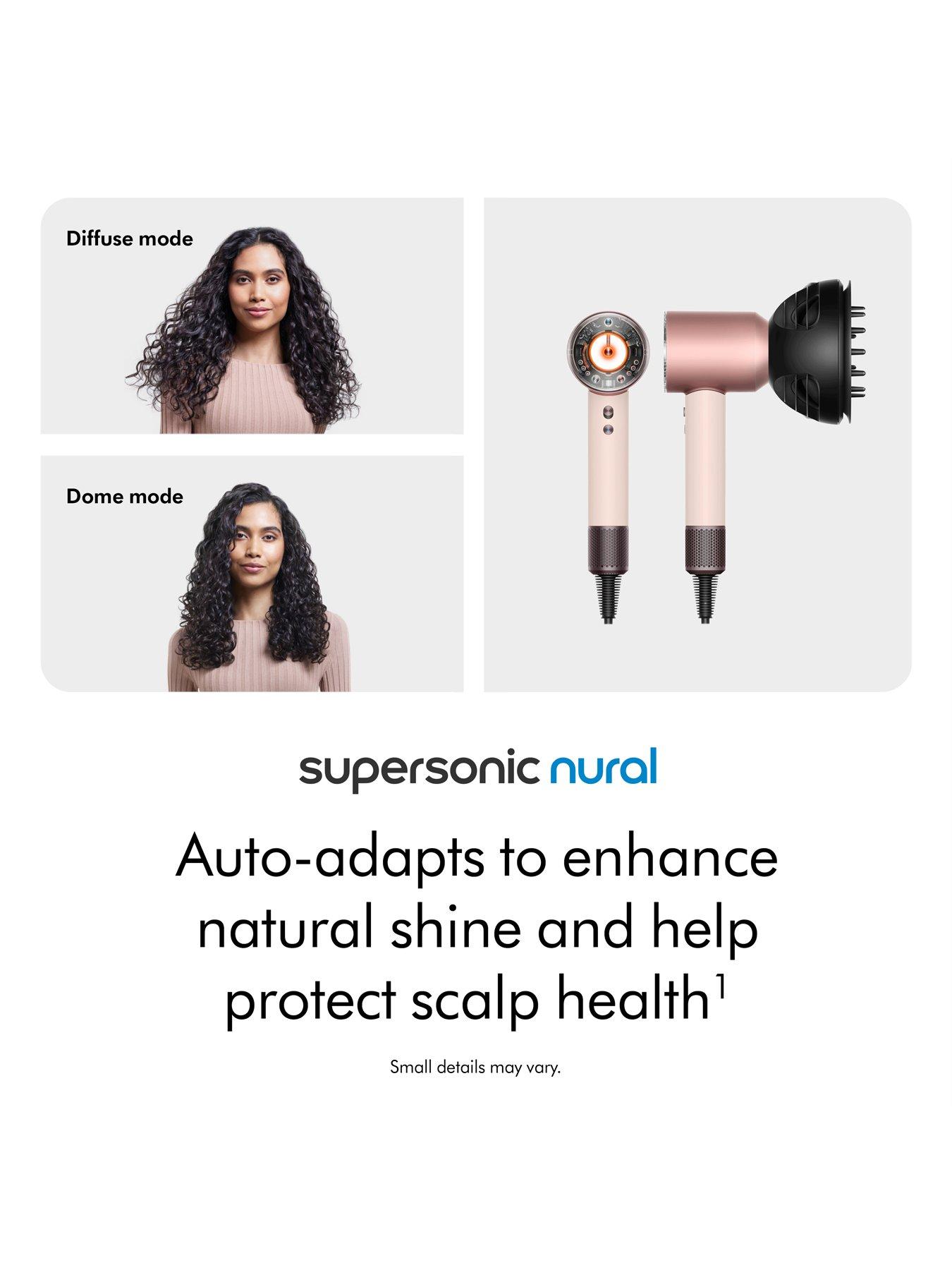 Image 2 of 7 of Dyson Supersonic Nural Hair Dryer for Curly and Coily Hair in Ceramic Pink &amp; Rose Gold