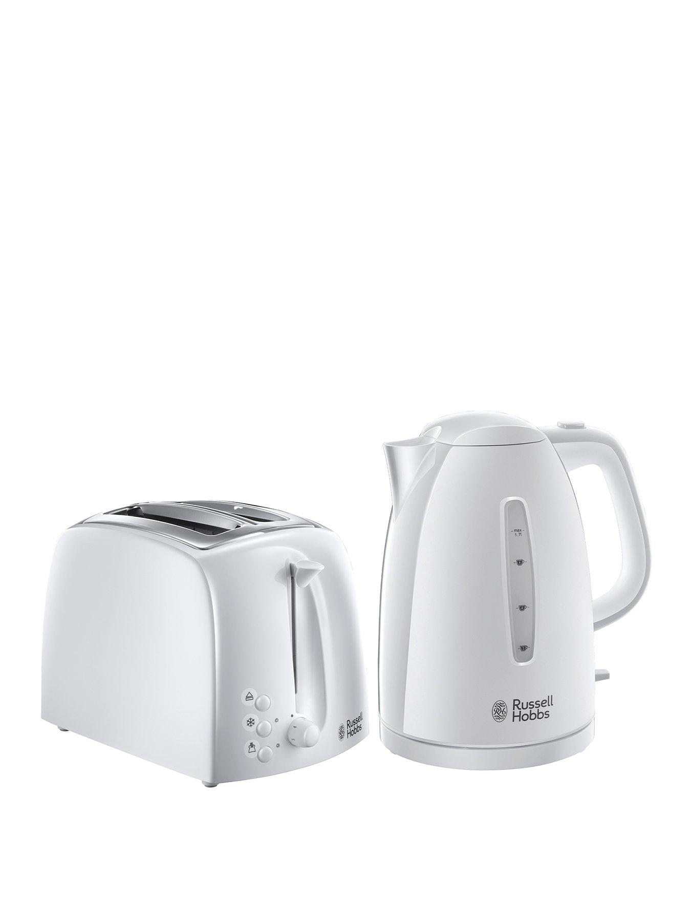 Russell Hobbs Textures Kettle  &  Toaster White