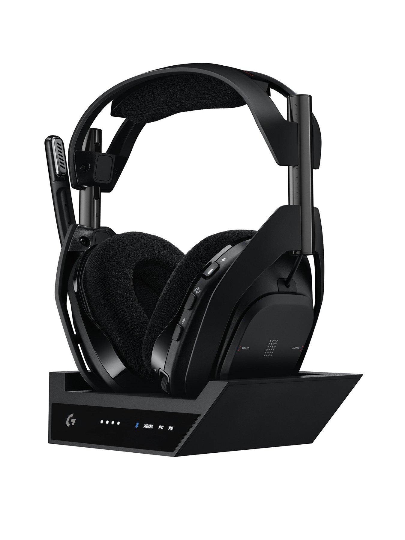 Logitech Astro A50 LIGHTSPEED Wireless Gaming Headset + Base Station-BLACK