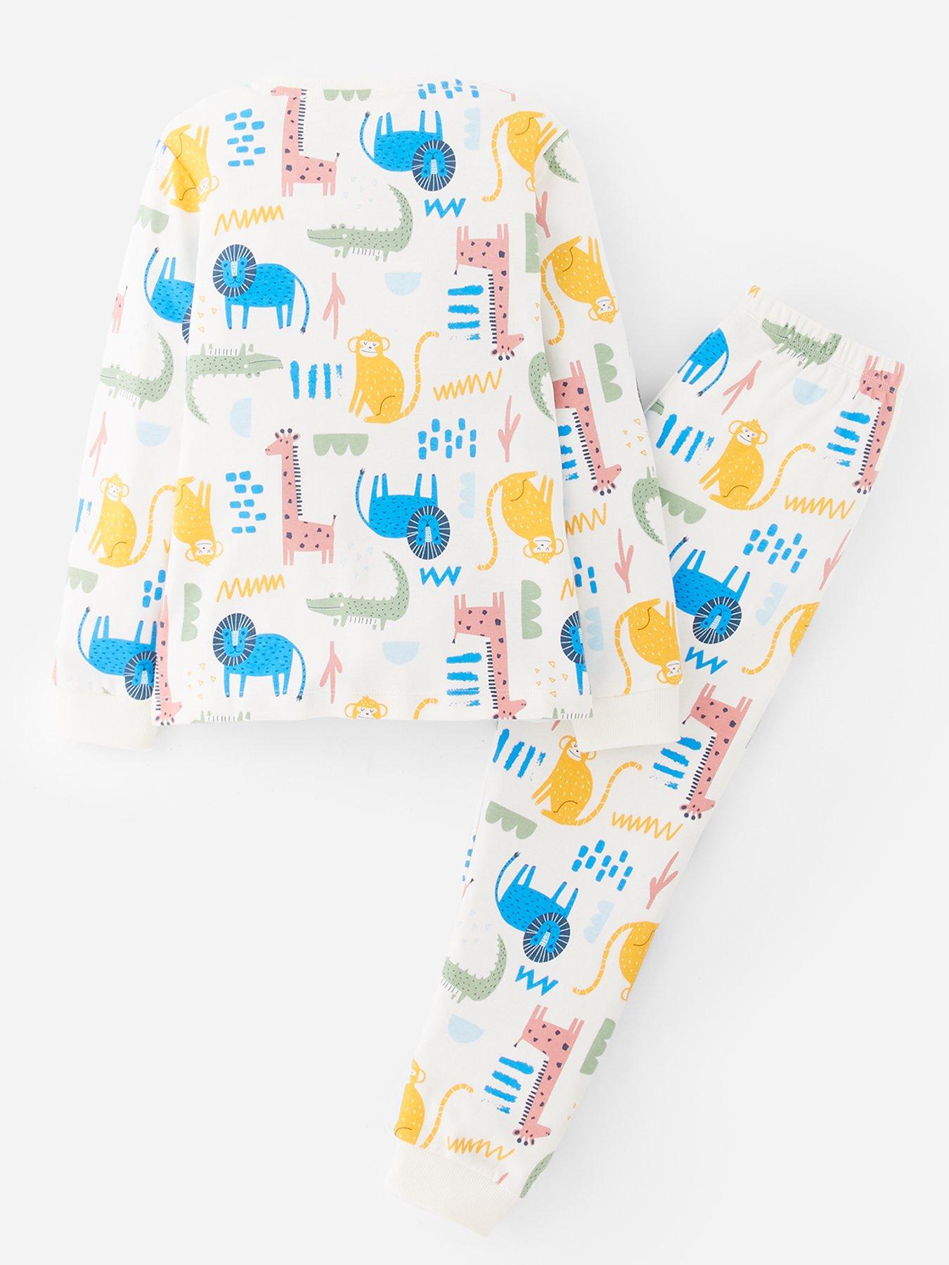 Image 2 of 3 of The Very Collection Boys Safari Animal Pyjamas - Multi