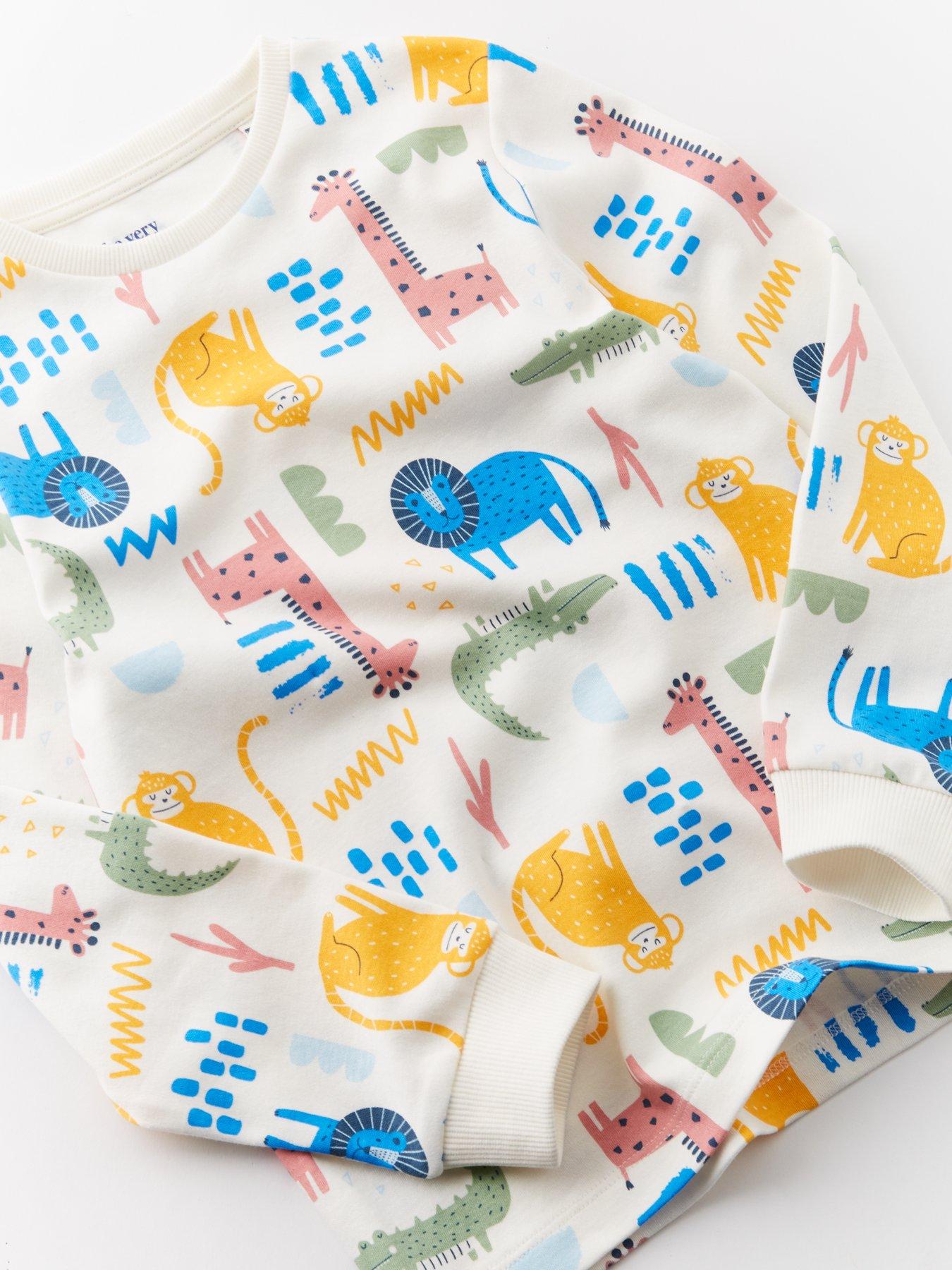 Image 3 of 3 of The Very Collection Boys Safari Animal Pyjamas - Multi