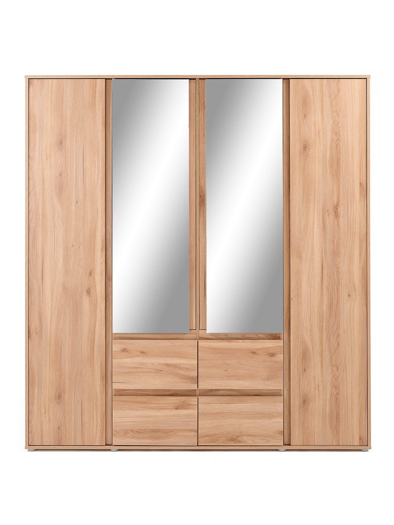Image 2 of 7 of The Very Collection Lisson 4 Door Combi Wardrobe - FSC&reg; Certified