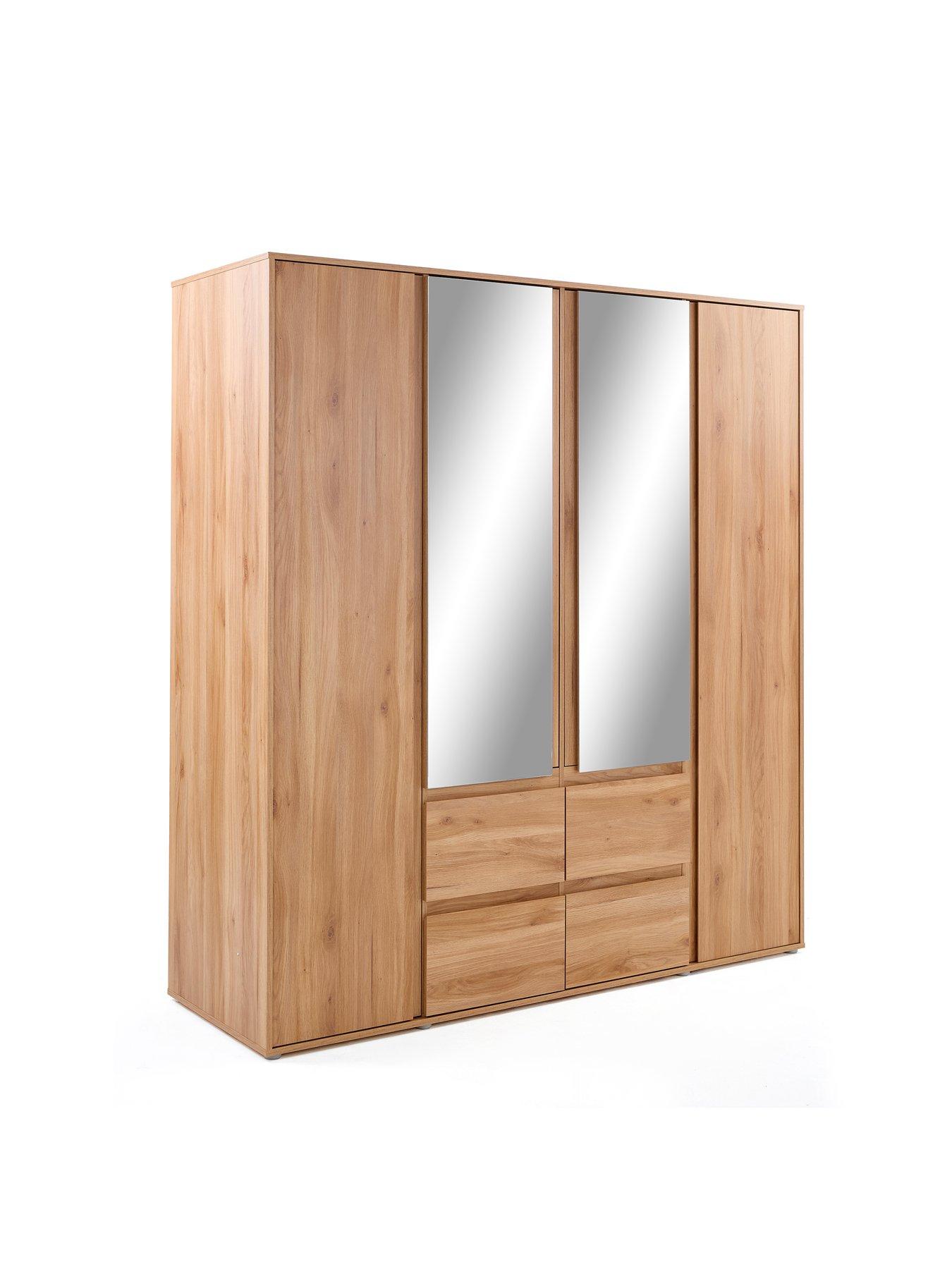 Image 3 of 7 of The Very Collection Lisson 4 Door Combi Wardrobe - FSC&reg; Certified