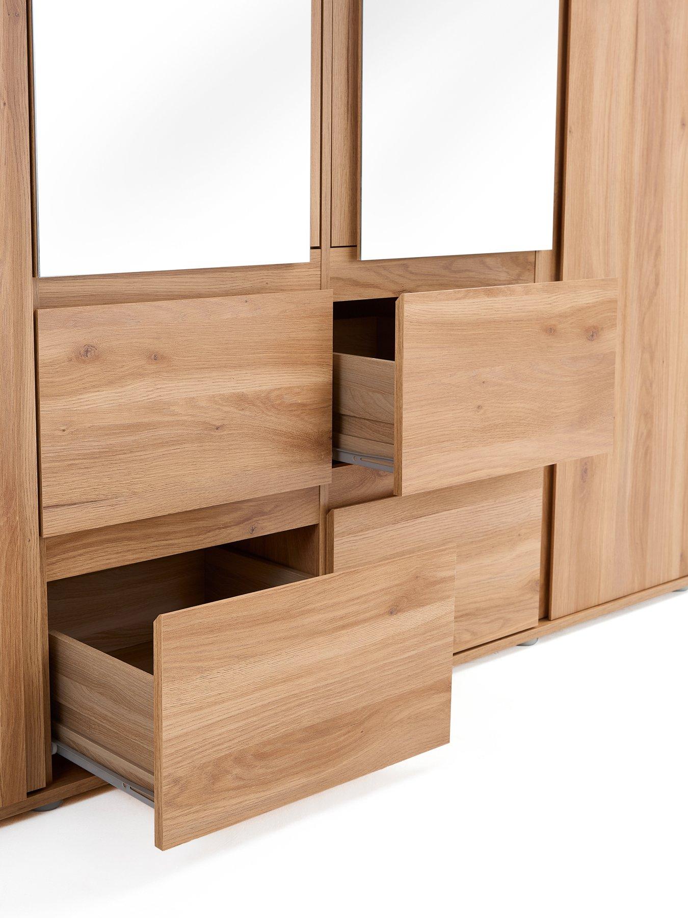 Image 7 of 7 of The Very Collection Lisson 4 Door Combi Wardrobe - FSC&reg; Certified