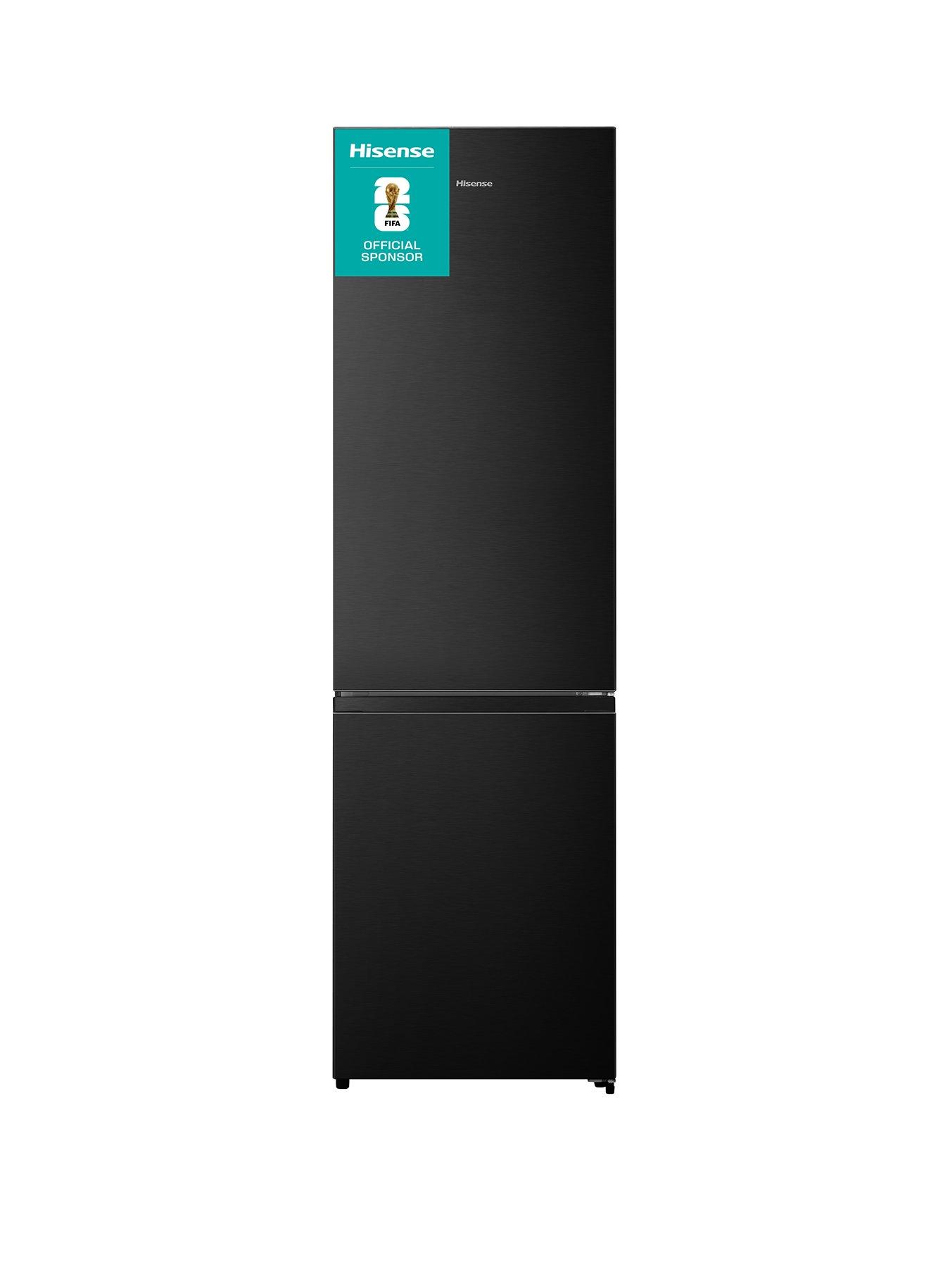 Hisense RB440N4AFA 70/30 No Frost Fridge Freezer - Black Stainless Steel - A Rated