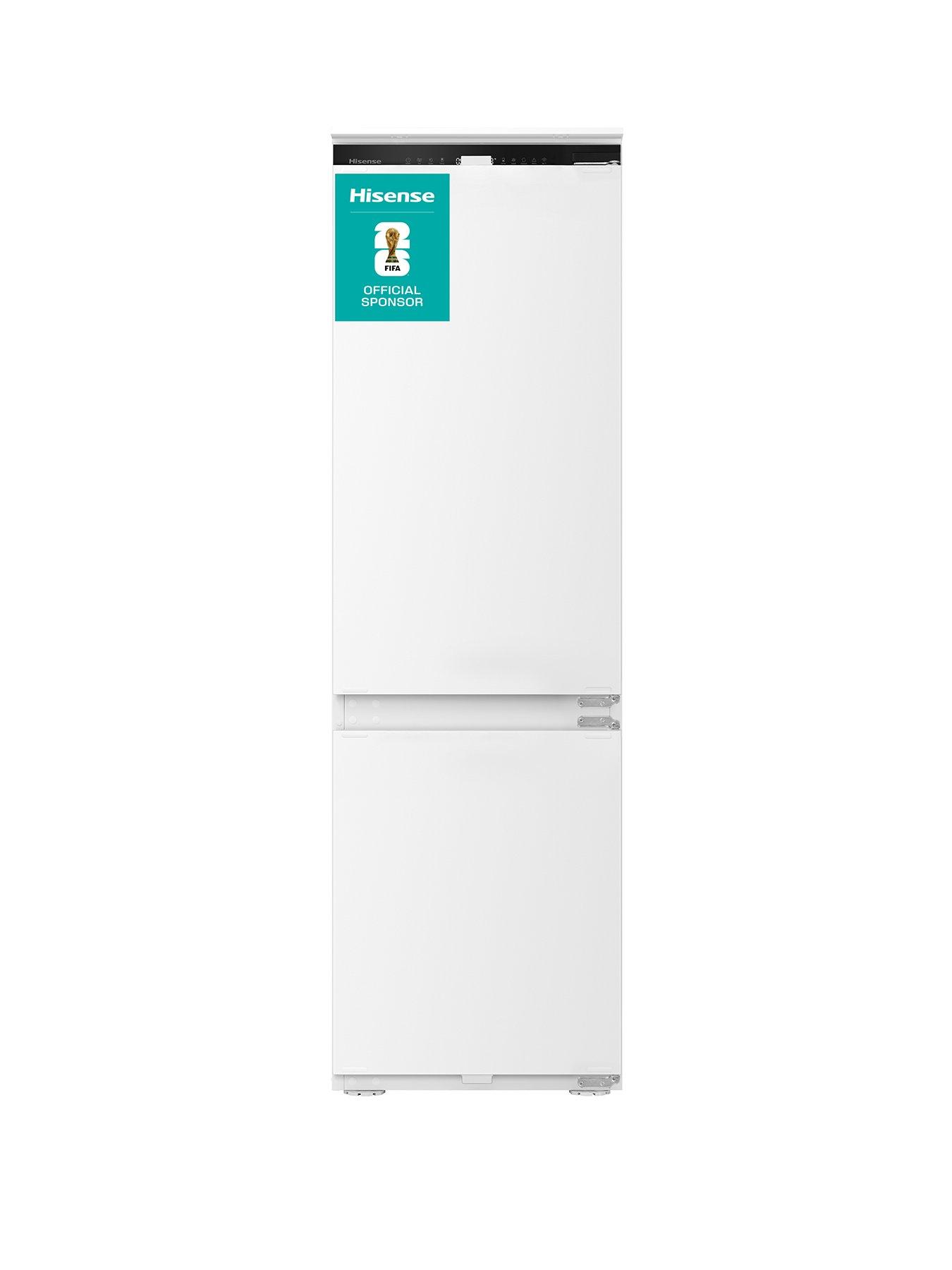 Hisense RB3B250SAWE1 Wifi Connected 60/40 Integrated Fridge Freezer Sliding Hinge - White - E Rated