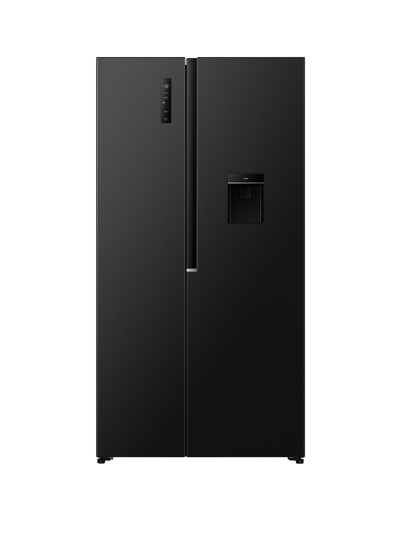 Fridgemaster MF70450EB Total No Frost American Fridge Freezer - Black