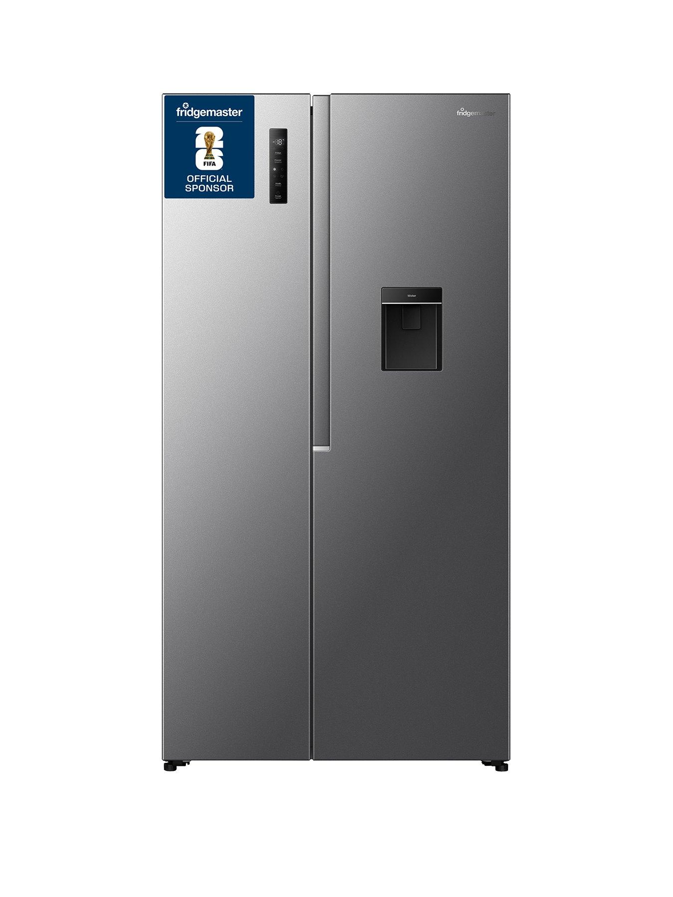 Fridgemaster MS91520DES 90cm Wide Side By Side, American Fridge Freezer
