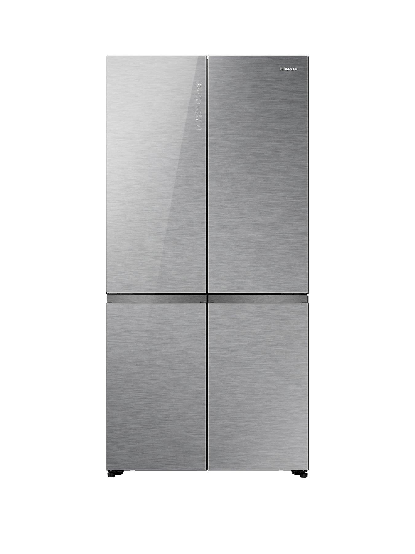 Hisense RQ768N4GVE KitchenFit Multidoor Fridge Freezer 591L Silver Glass - E Rated