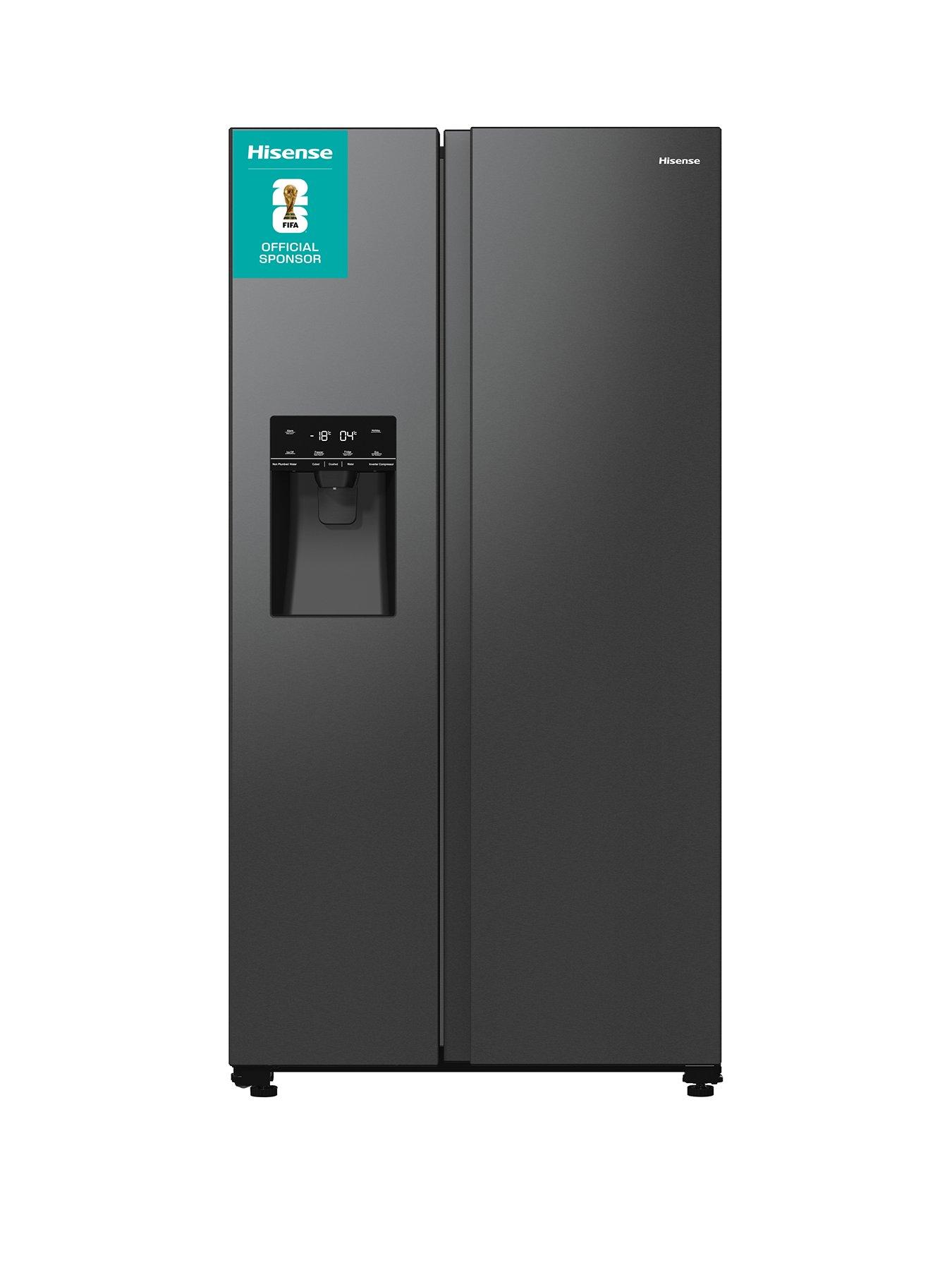 Hisense RS5P535NTFDUK American side-by-side refrigerator - Non Plumbed Water  &  ICE - D-Rated