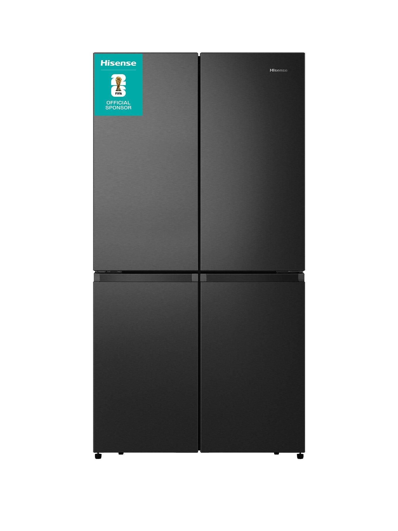 Hisense PureFlat RQ758N4SAFE Frost Free American Fridge Freezer - Black Stainless Steel - E Rated - WIFI