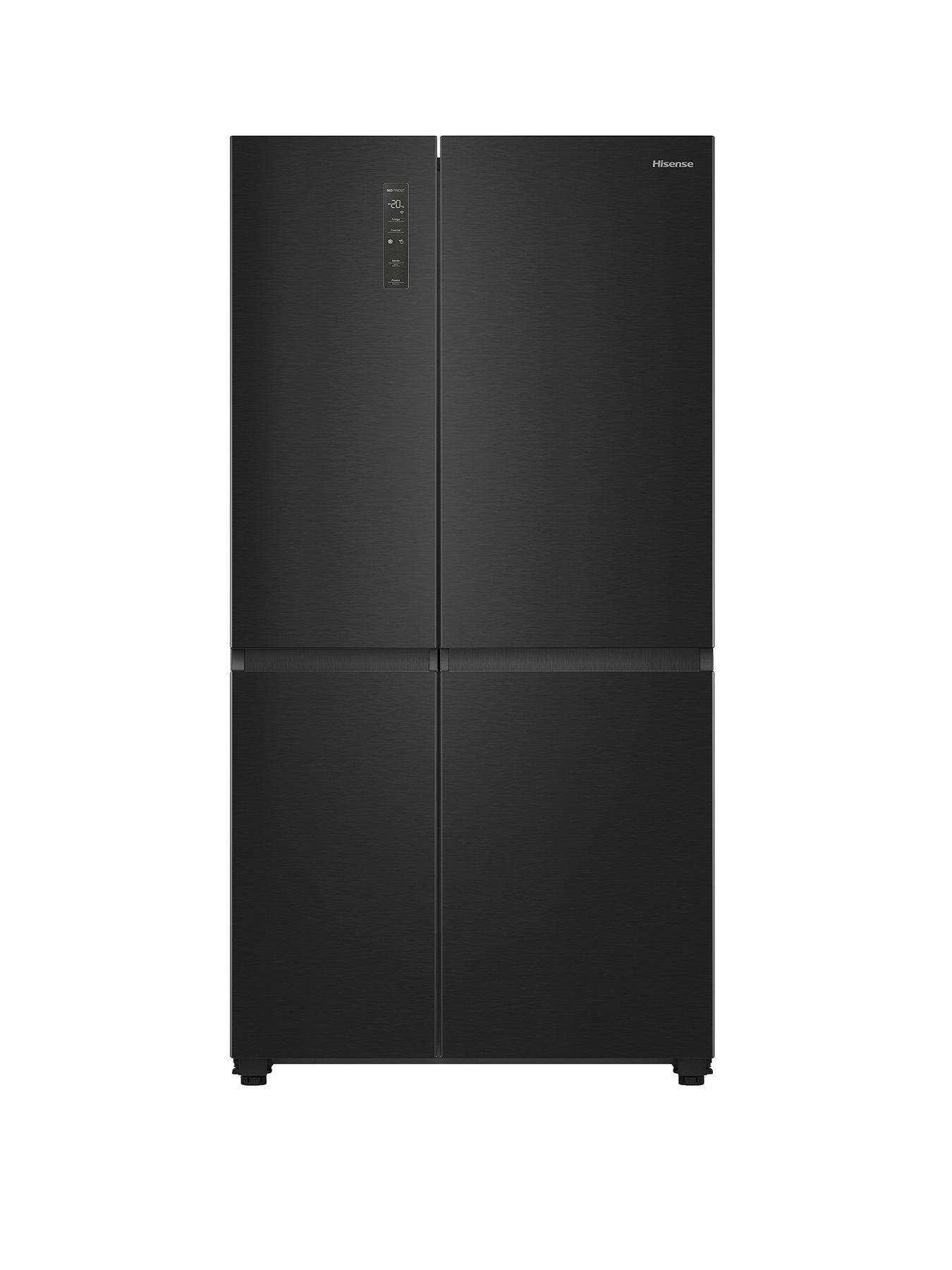 Hisense PureFlat RS840N4FC American Smart Fridge Freezer -Black Stainless Steel
