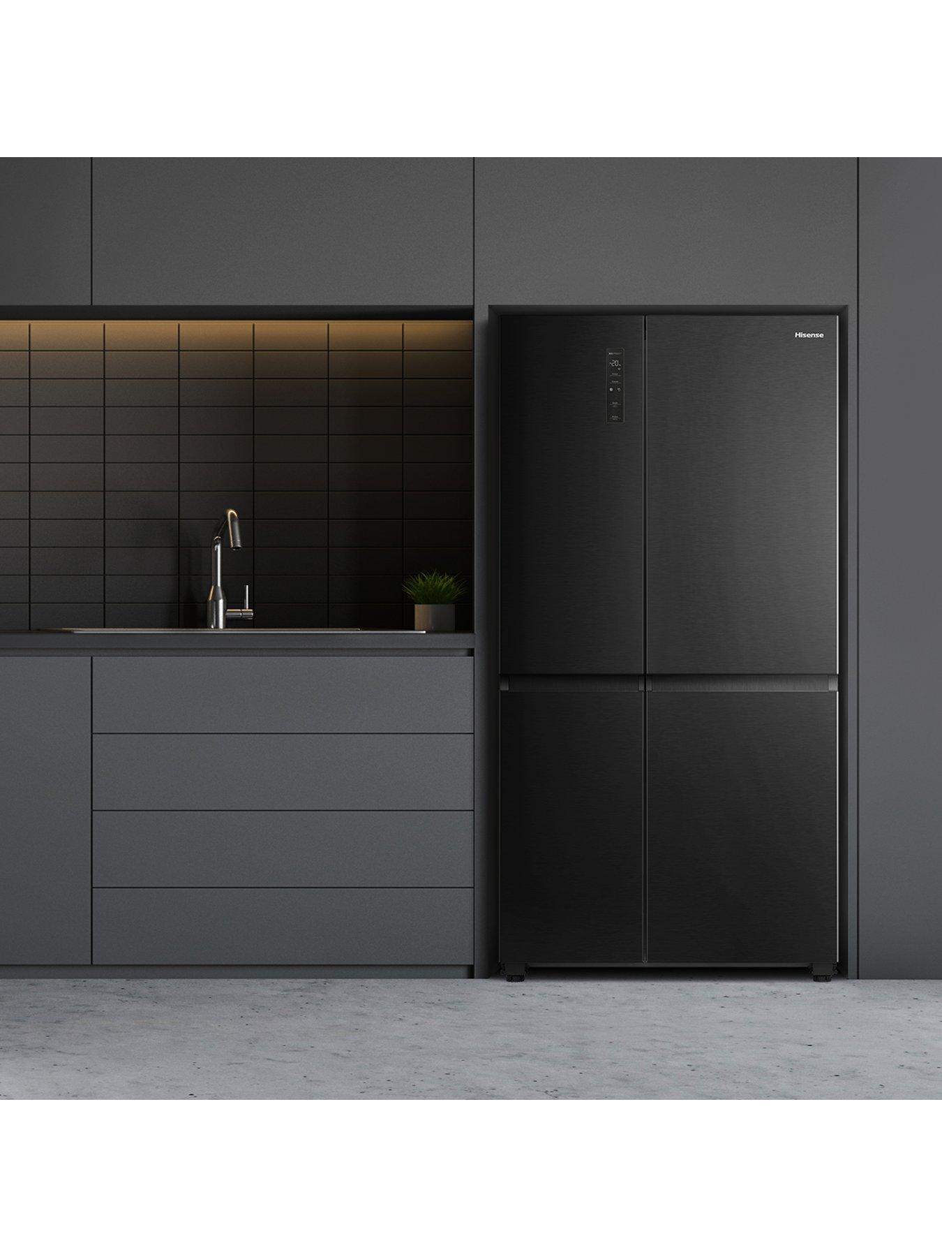 Image 2 of 7 of Hisense PureFlat RS840N4FC American Smart Fridge Freezer -Black Stainless Steel