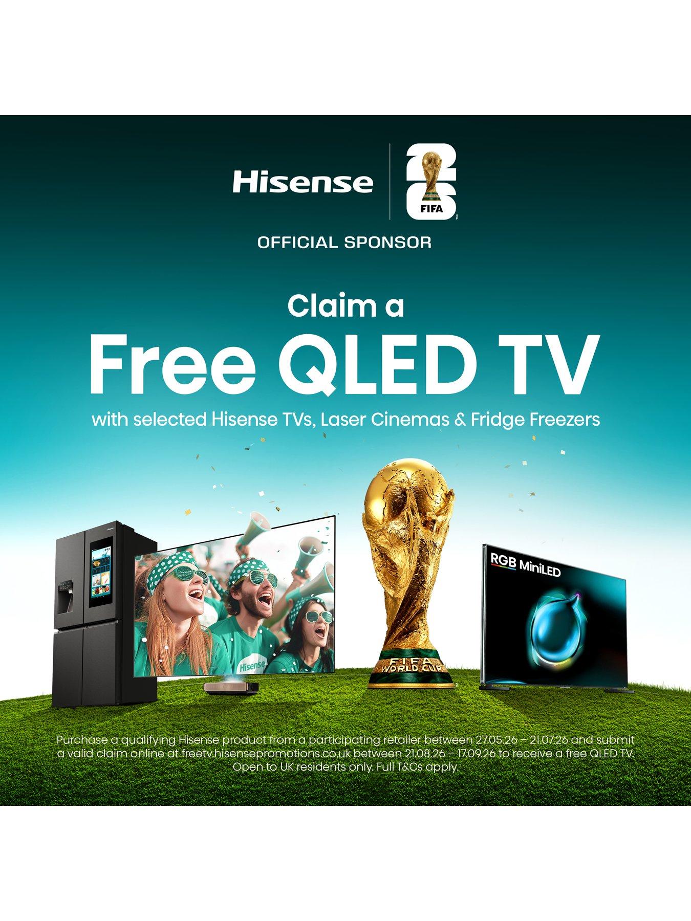 Image 2 of 7 of Hisense PureFlat Infinite RS818N4TFC American Smart Fridge Freezer - Black Stainless Steel
