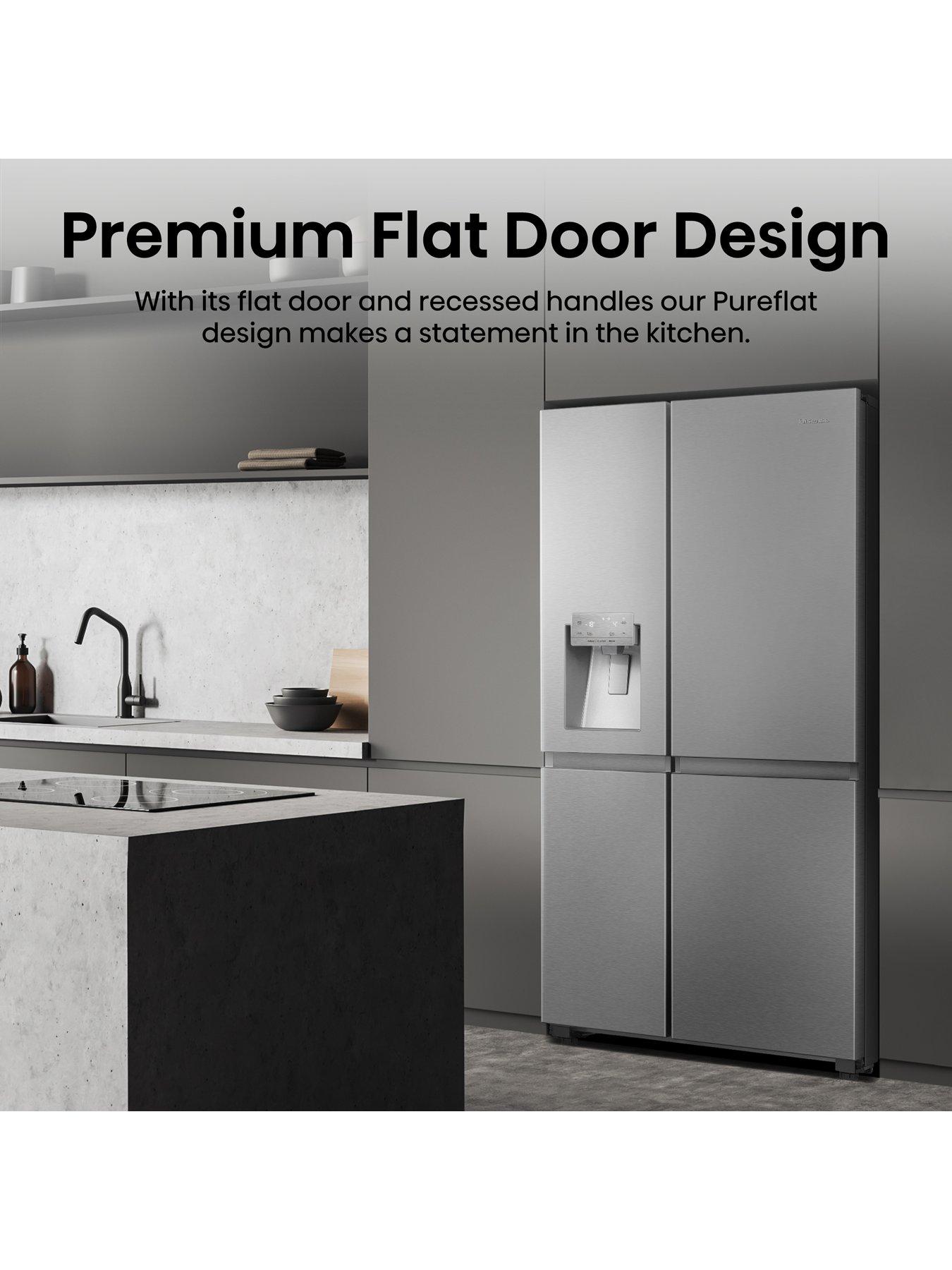 Image 4 of 7 of Hisense PureFlat Infinite RS818N4TIC American Smart Fridge Freezer - Stainless Steel- C Rated