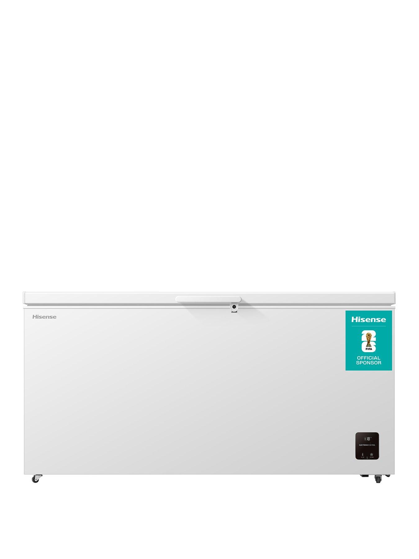 Hisense FC650D4AWLYE, 500L High Capacity Chest Freezer, E Rated in White