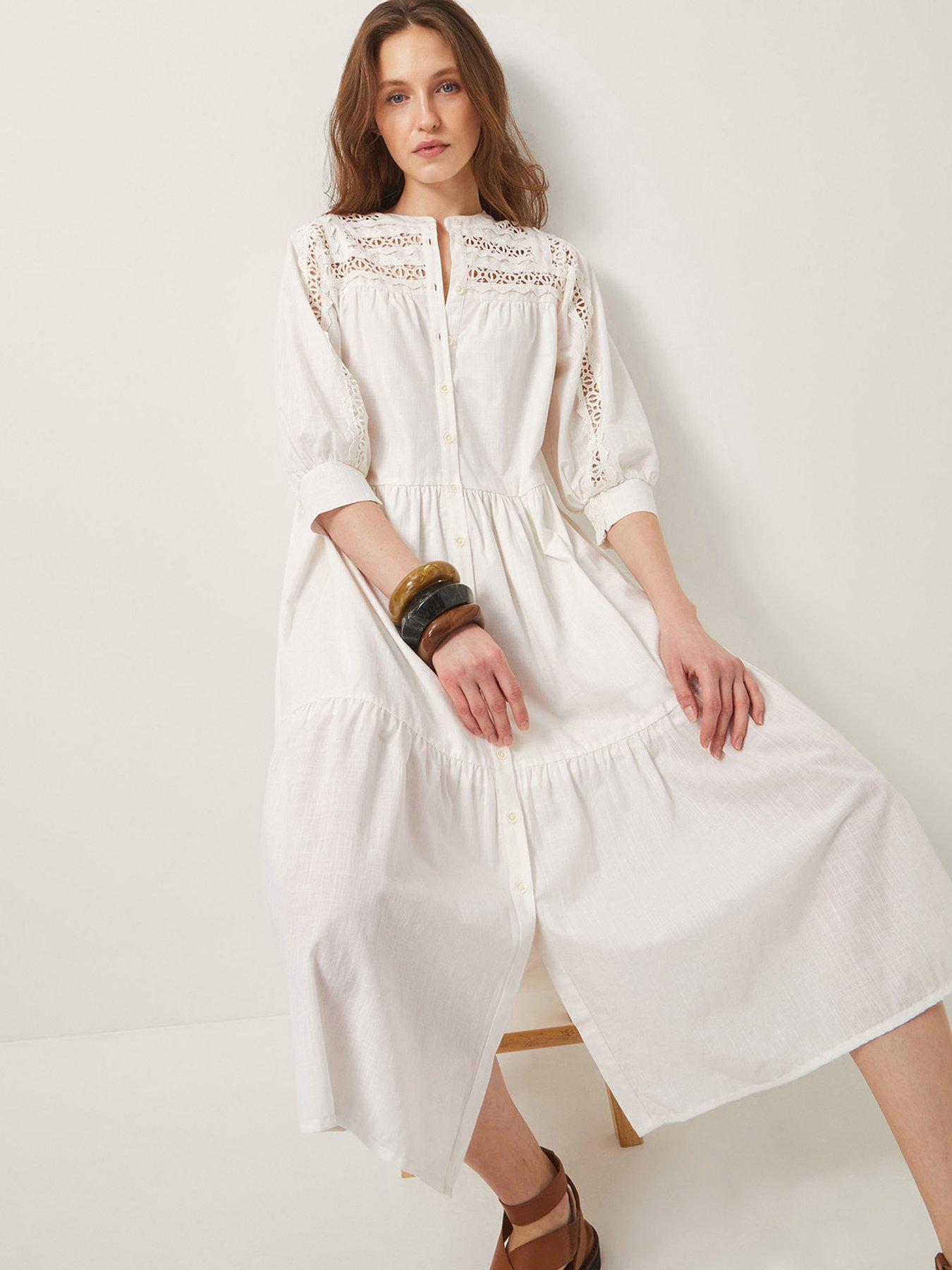 undefined Tillie Lace Dress - Ivory