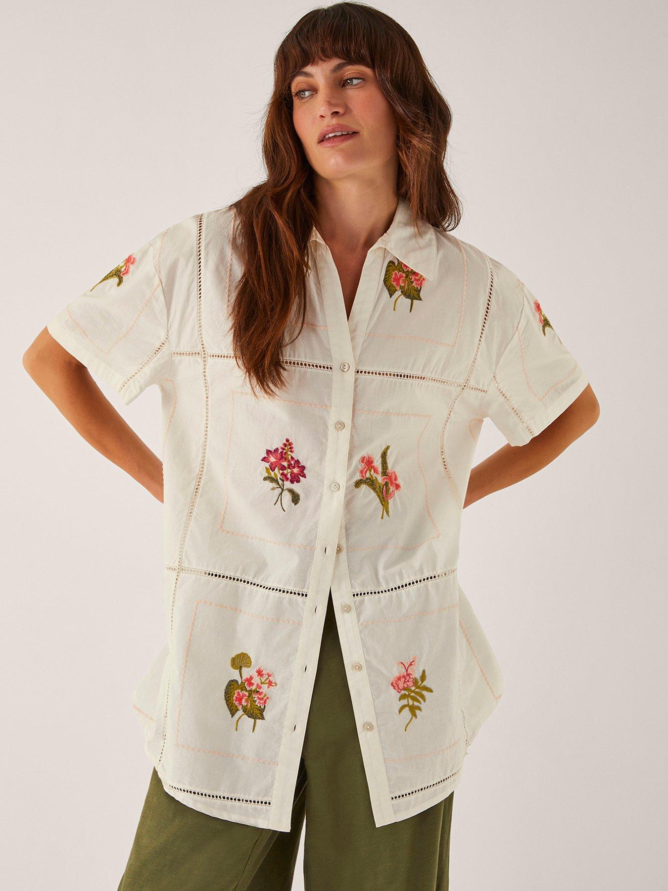 undefined Luna Emb Shirt - White