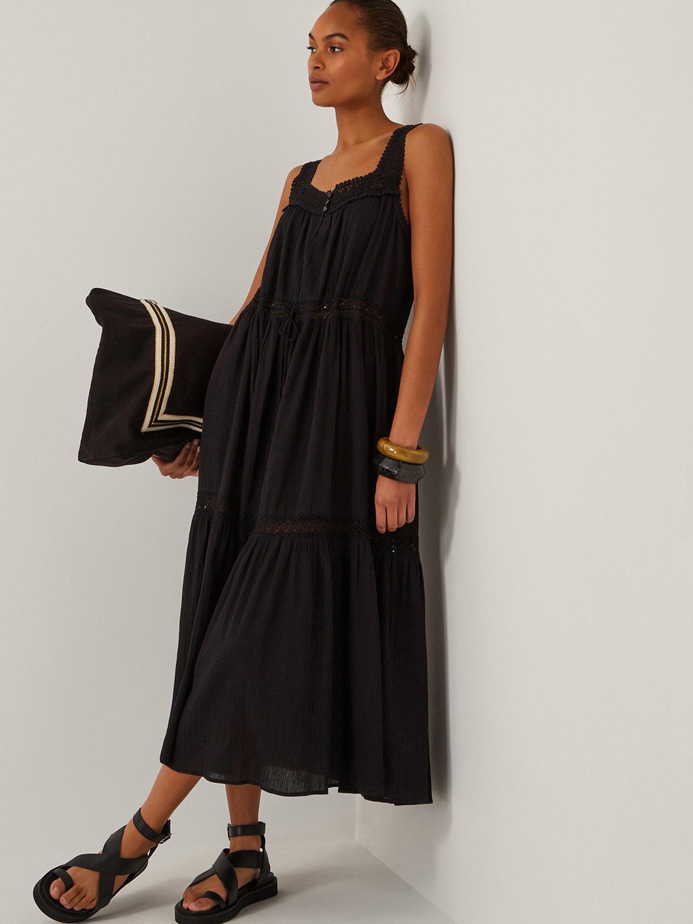 undefined Maddie Midaxi Dress - Black