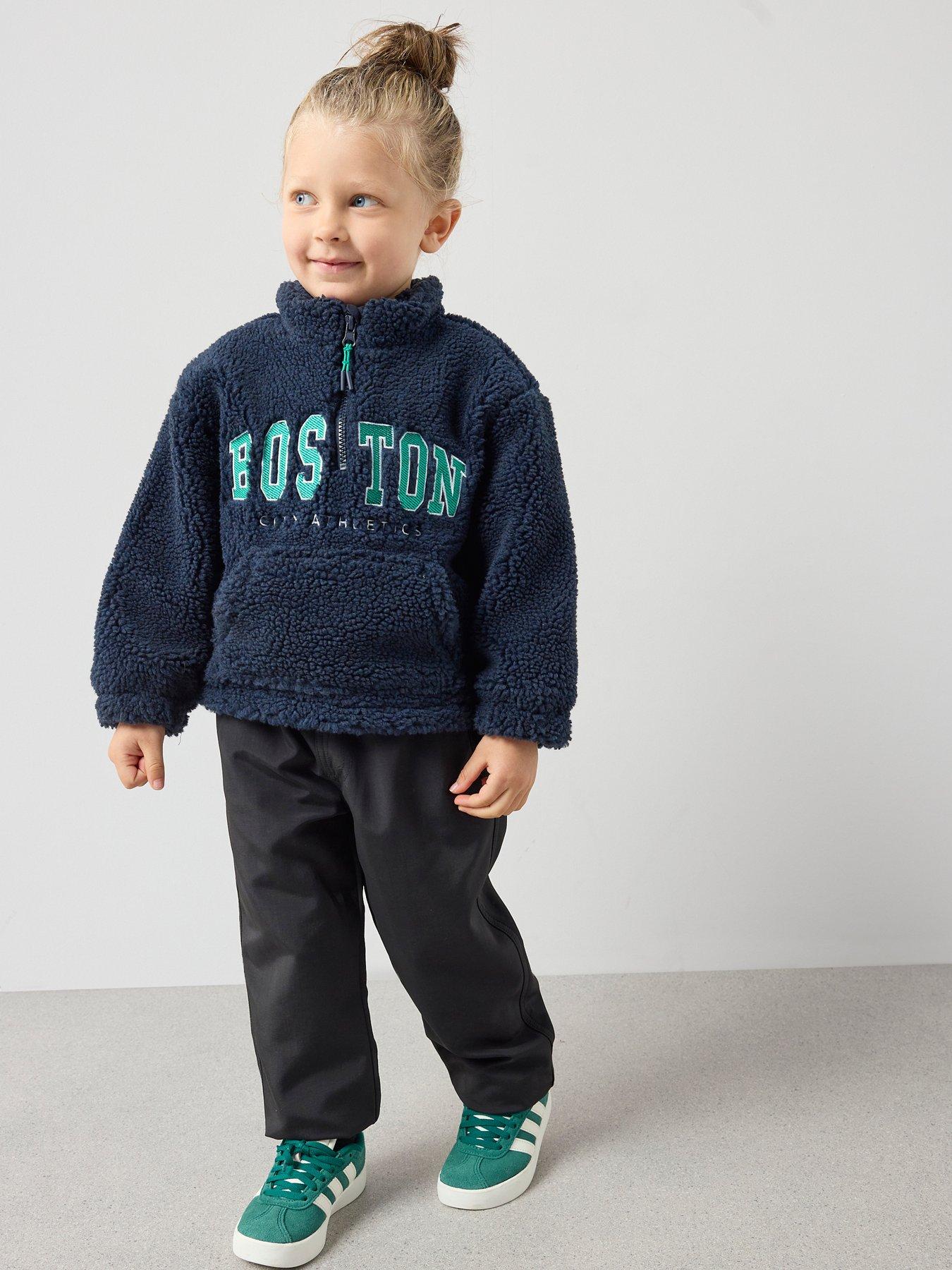 Image 3 of 6 of The Very Collection Boys Fleece Funnel Neck Zip Through And Chino Trousers - Multi