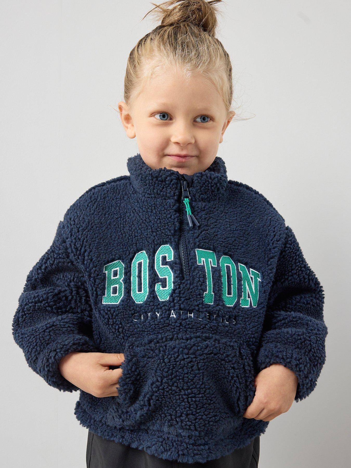 Image 5 of 6 of The Very Collection Boys Fleece Funnel Neck Zip Through And Chino Trousers - Multi