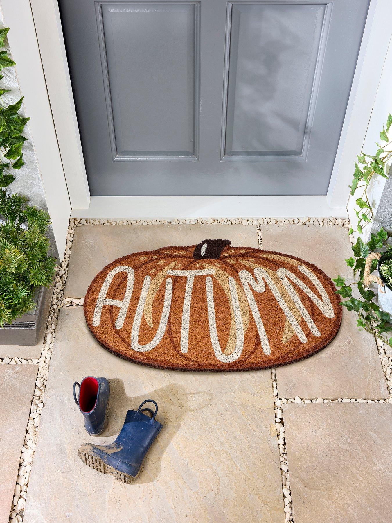 Very Home Autumn Shaped Pumpkin Doormat 40x60