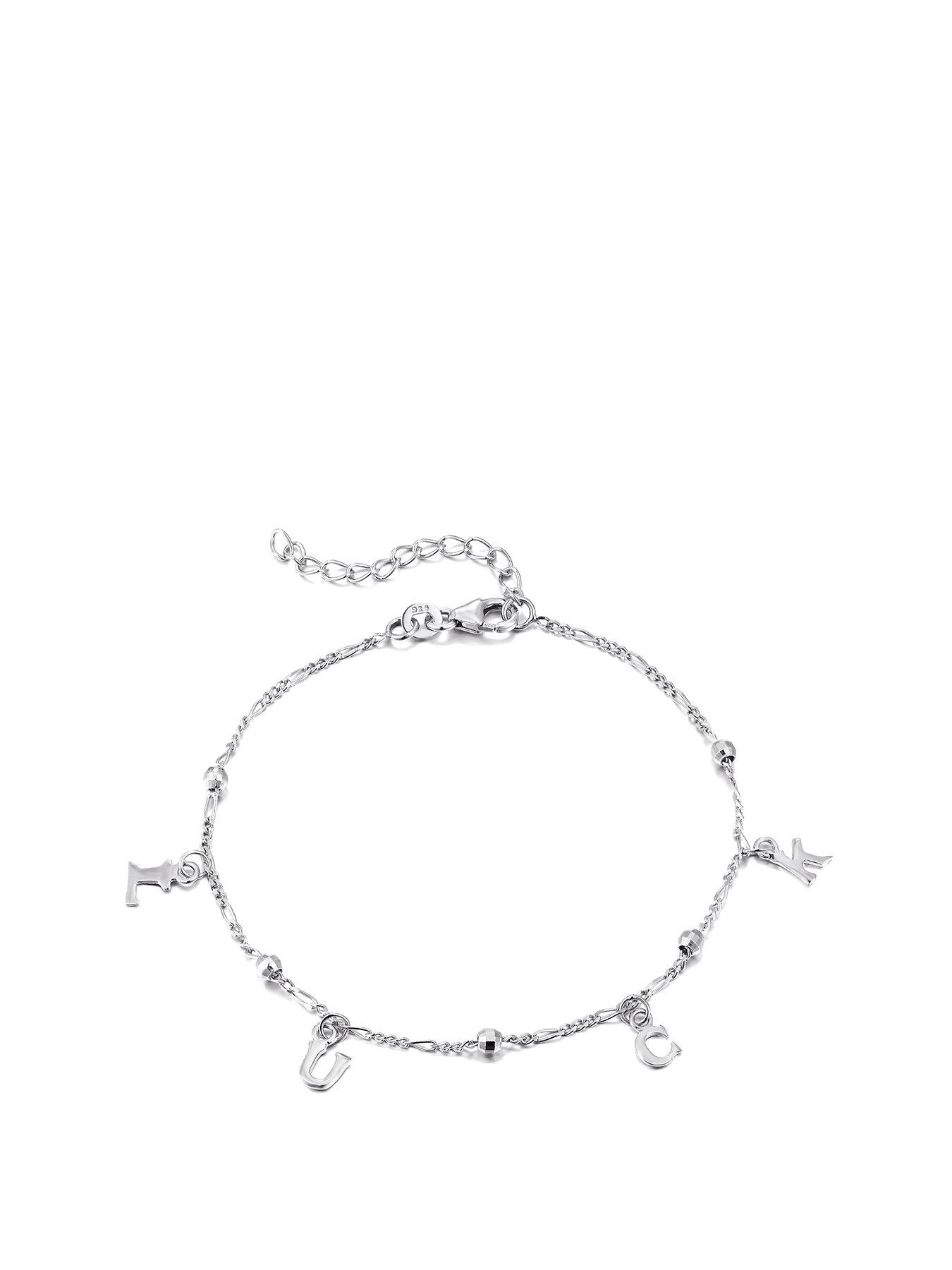 Seol + Gold Sterling Luck Charm Bracelet - Silver