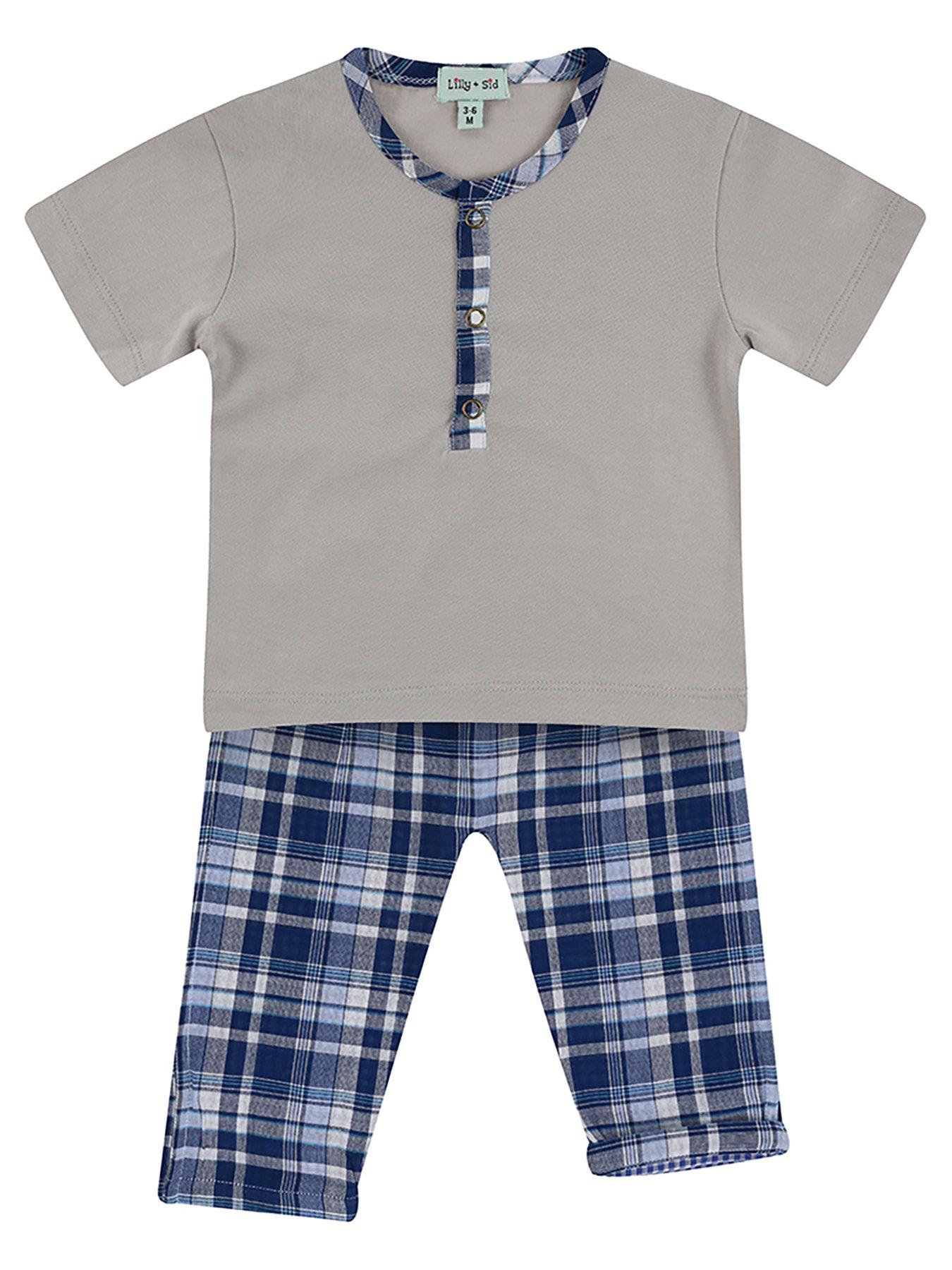 undefined Baby Boys Multicoloured Check Print Top And Trouser Set - Multi