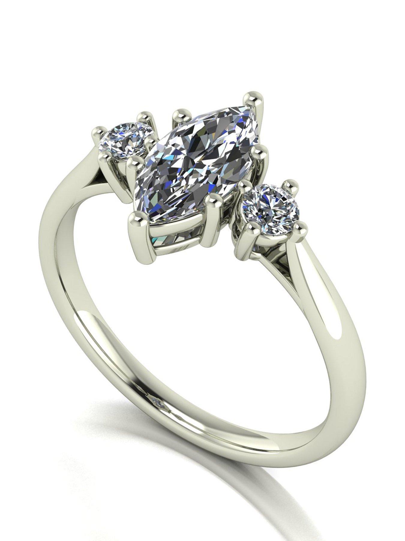 Moissanite 9Ct Gold Lady Lynsey 12Ct Total Solitaire Ring