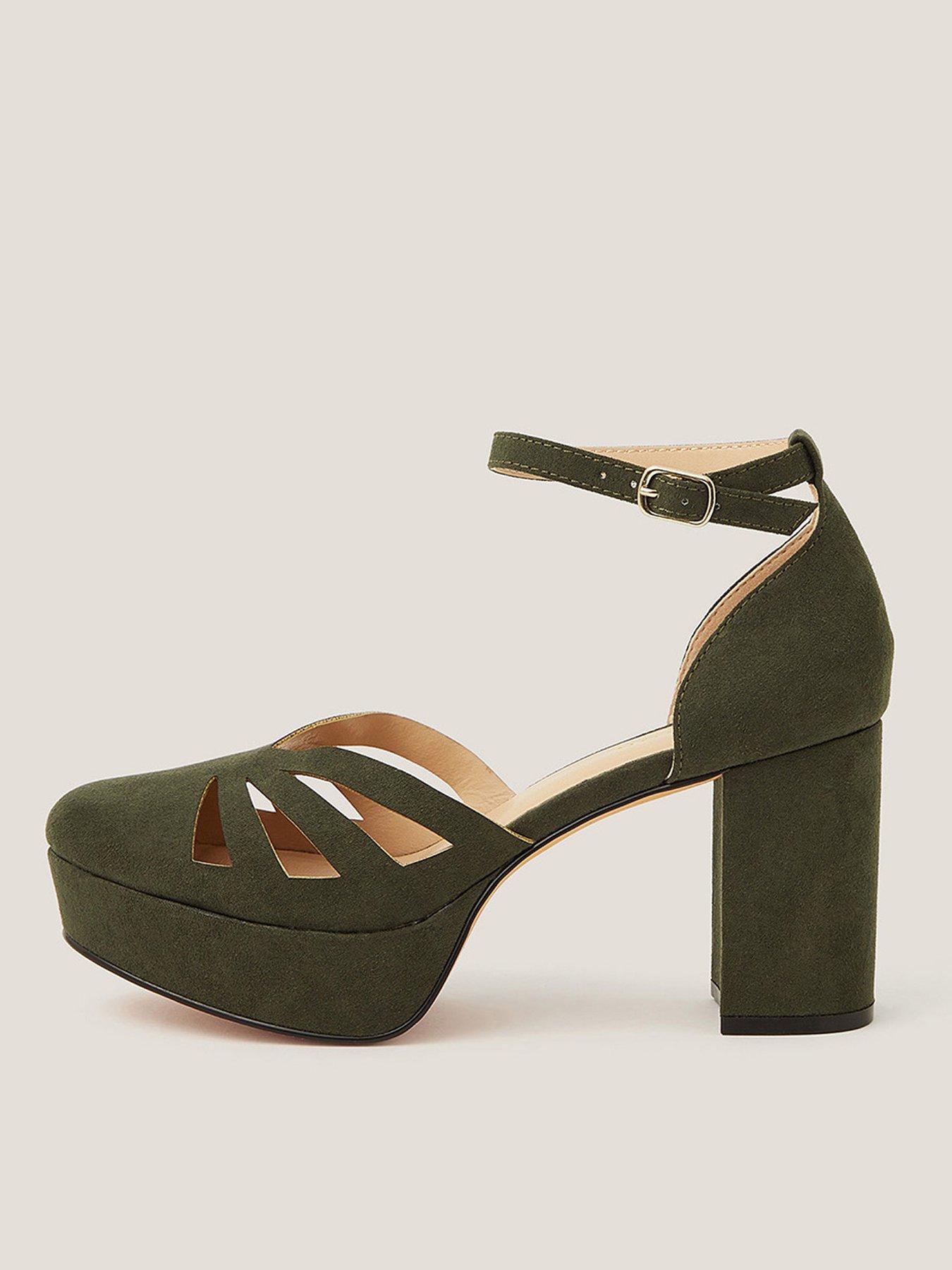 undefined Iris Cutwork Platform - Olive