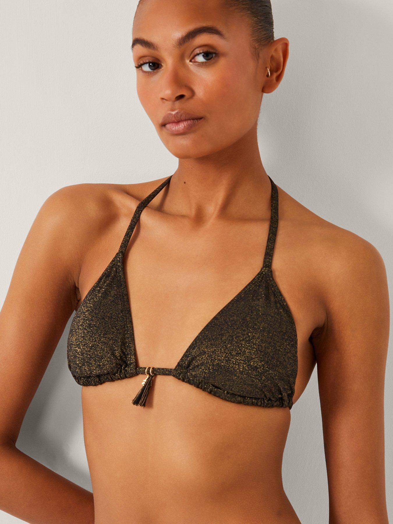 undefined Mia Bikini Top - Black