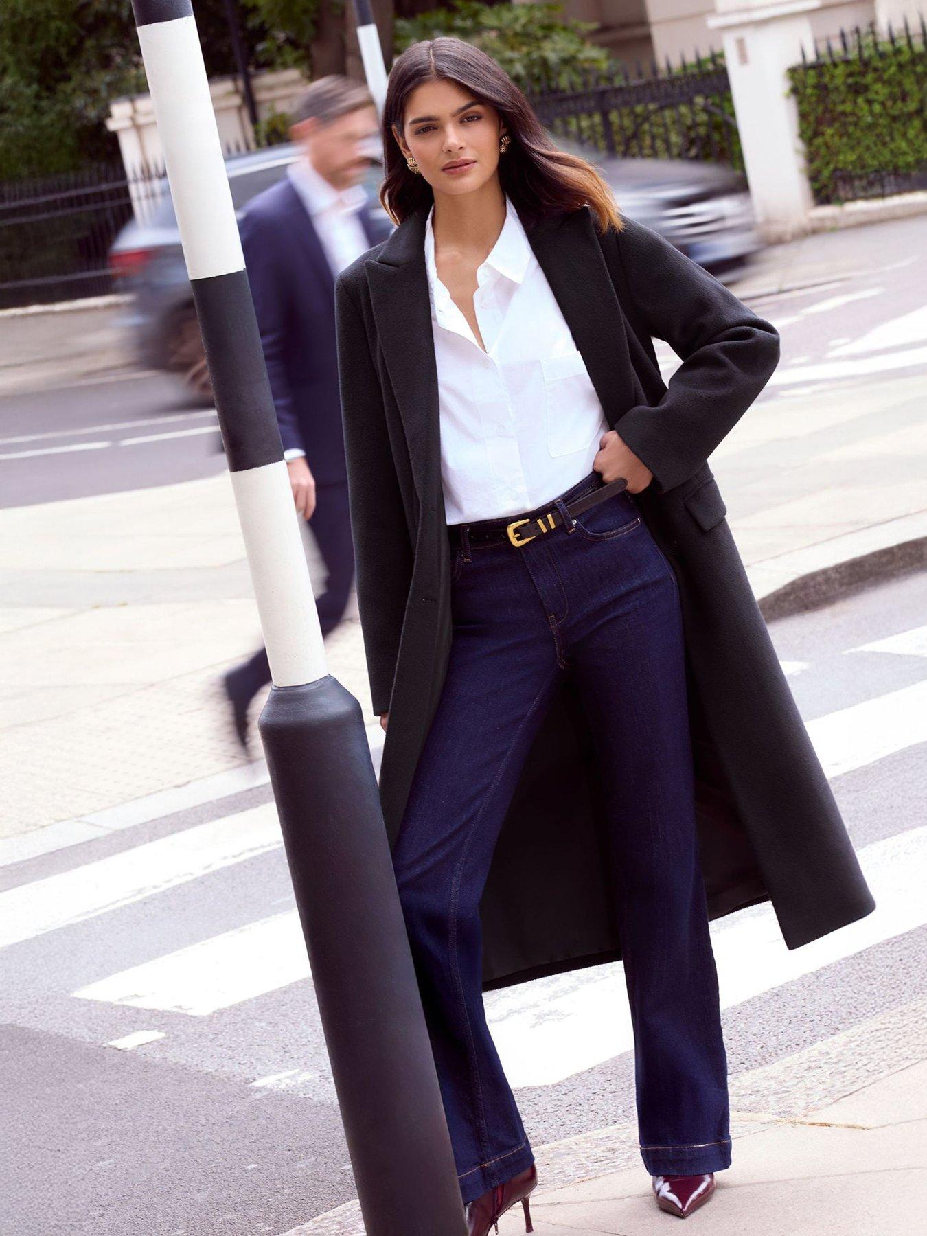 Friends Like These Tailored Single Button Coat - Black