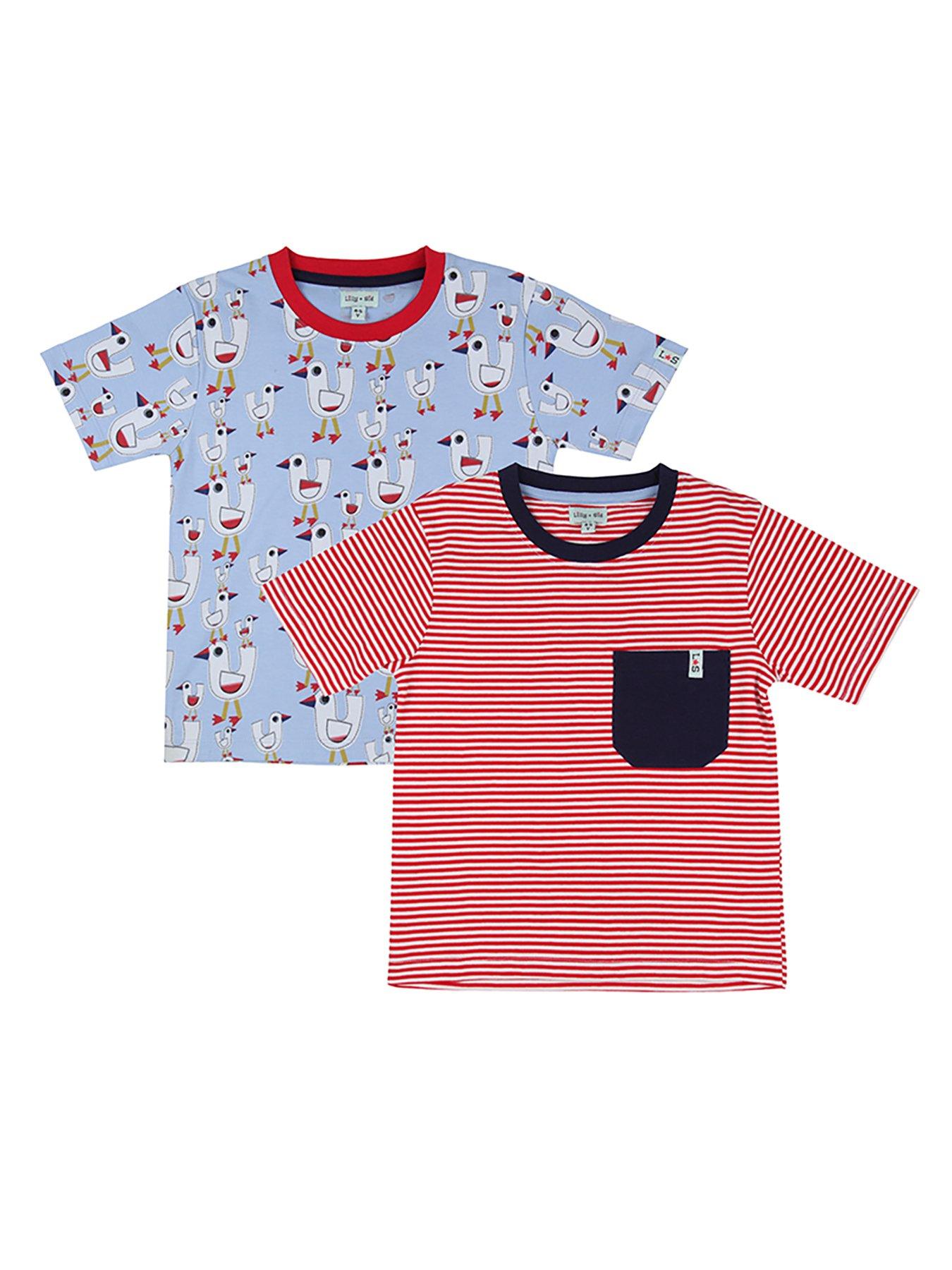 lilly-sid-boys-2-pack-seagull-and-stripe-print-tops-multi