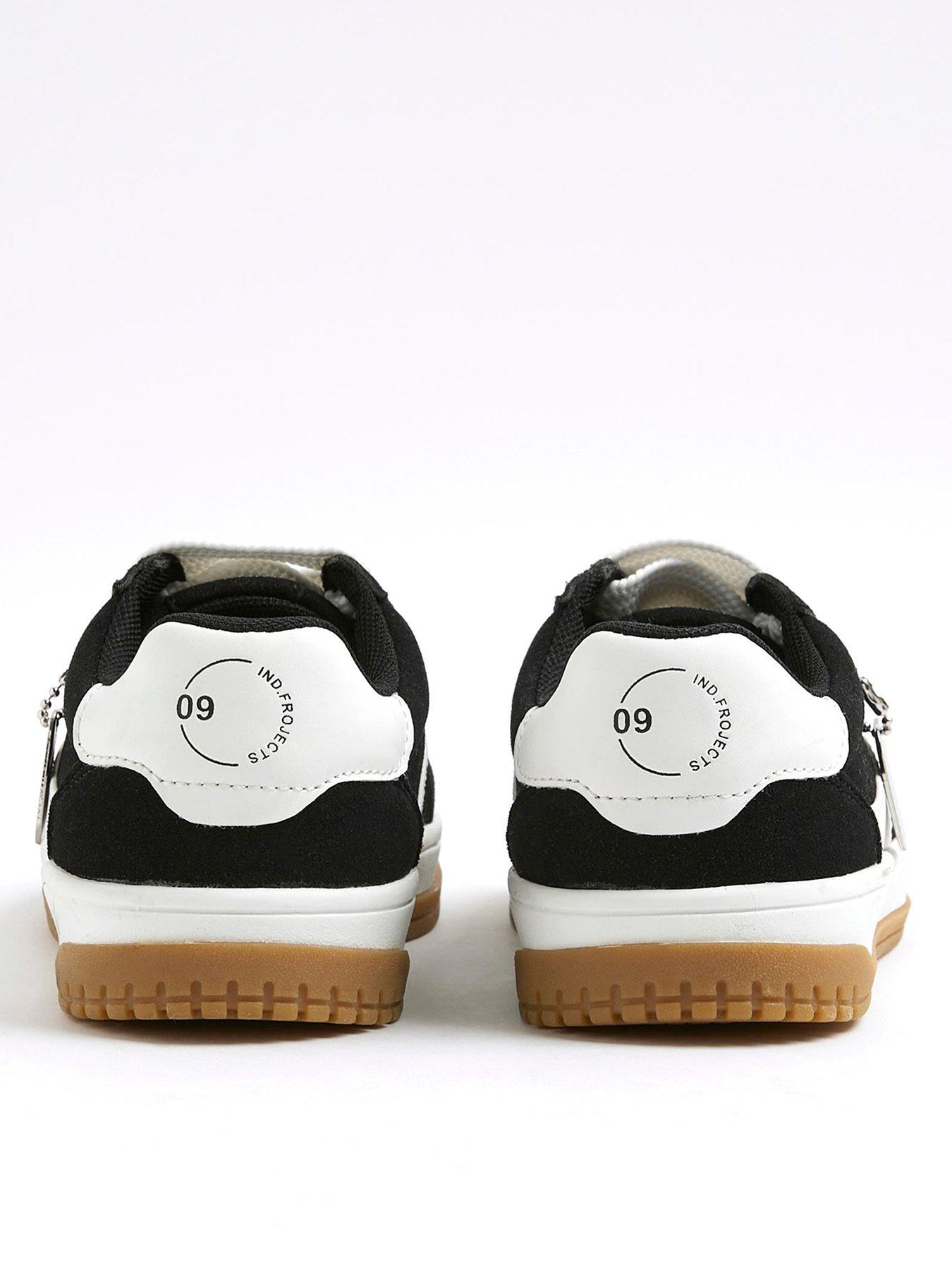 Image 3 of 5 of River Island Older Boys Lace Up Trainers - Black