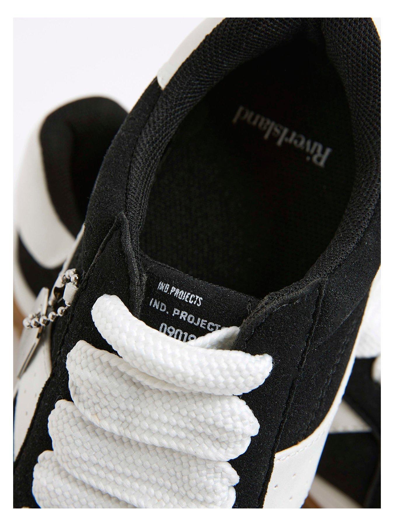Image 5 of 5 of River Island Older Boys Lace Up Trainers - Black