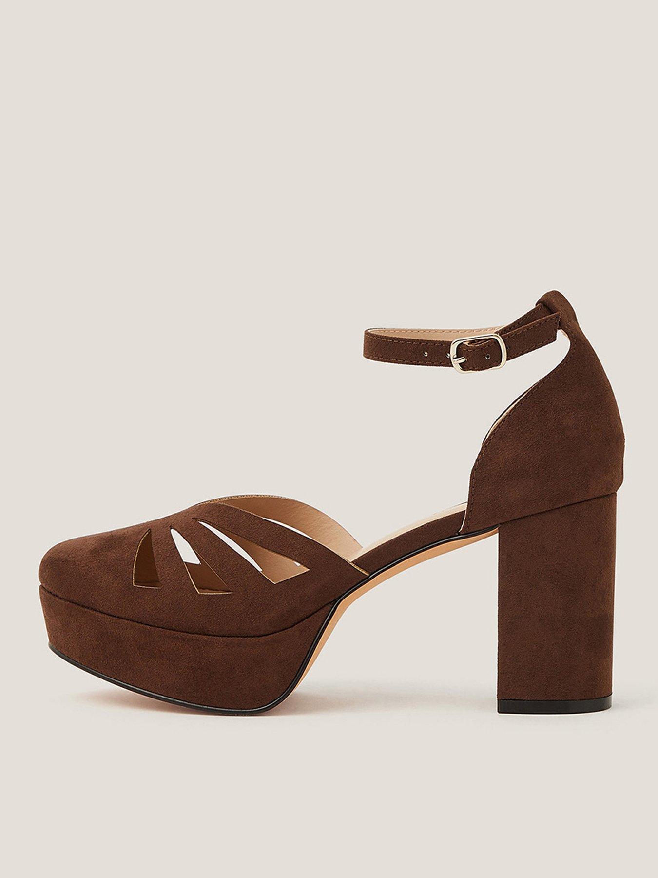 undefined Iris Cutwork Platform - Chocolate