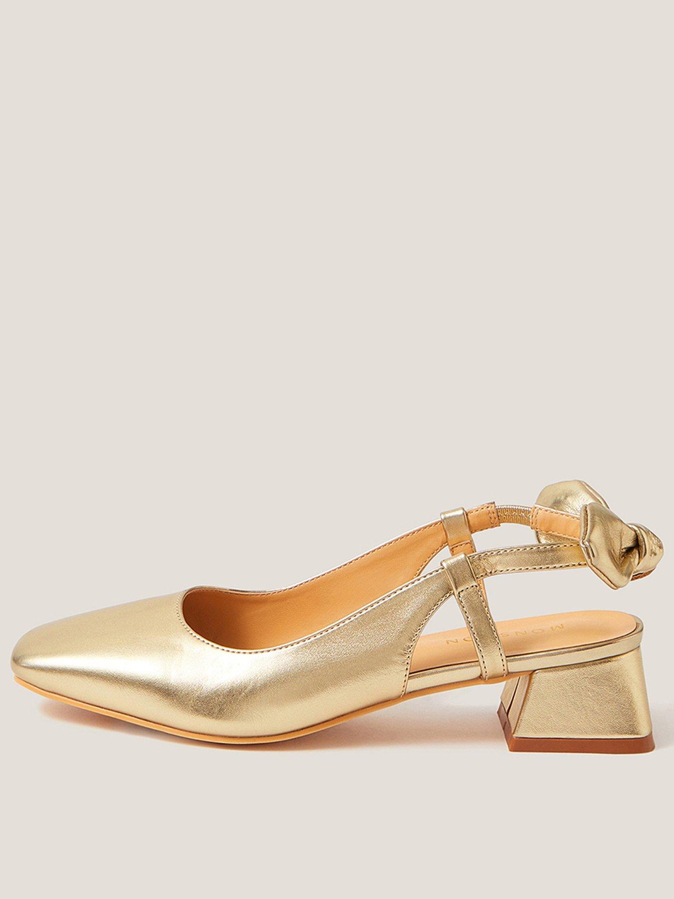 undefined Lola Bow Slingback - Gold